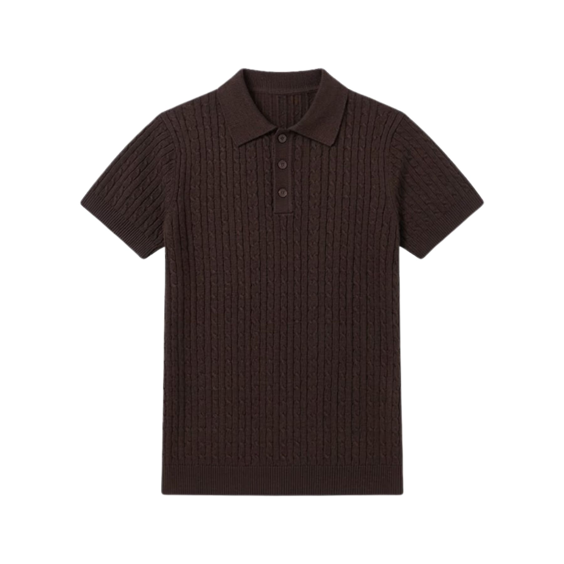Áo Polo Len Vặn Thừng Dệt Kim 𝐂𝐎𝐎𝐋𝐂𝐑𝐄𝐖 Ngắn Tay Gân Nổi Form Regular Fit Phong Cách Tối Giản Hàn Quốc - ALH06 APN104