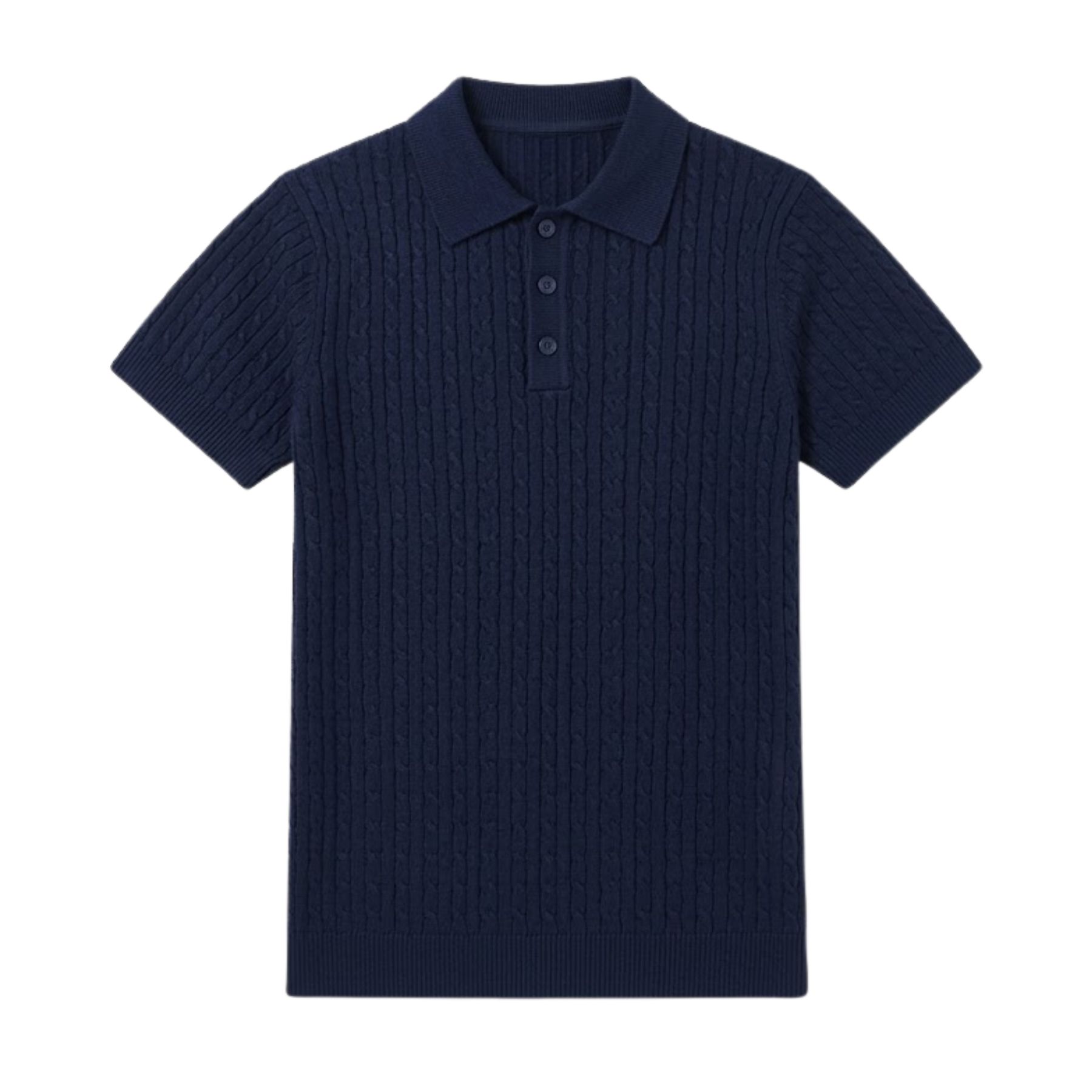 Áo Polo Len Vặn Thừng Dệt Kim 𝐂𝐎𝐎𝐋𝐂𝐑𝐄𝐖 Ngắn Tay Gân Nổi Form Regular Fit Phong Cách Tối Giản Hàn Quốc - ALH06 APN104