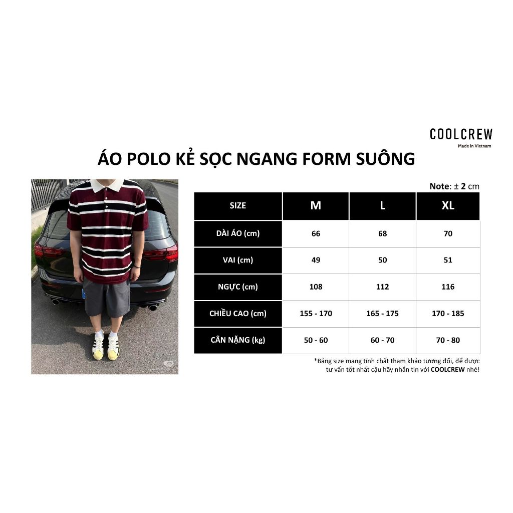 Áo Polo Kẻ Sọc Ngang 𝐂𝐎𝐎𝐋𝐂𝐑𝐄𝐖 Chất Liệu Cotton Cao Cấp Form Suông Unisex Phong Cách Hàn Quốc APN100