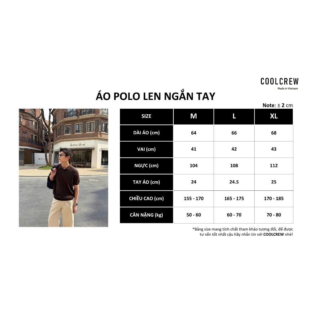 Áo Polo Len Dệt Kim Tay Ngắn 3 Cúc 𝐂𝐎𝐎𝐋𝐂𝐑𝐄𝐖 Basic Dáng Rộng Phong Cách Hàn Quốc Unisex ALH03 APN094