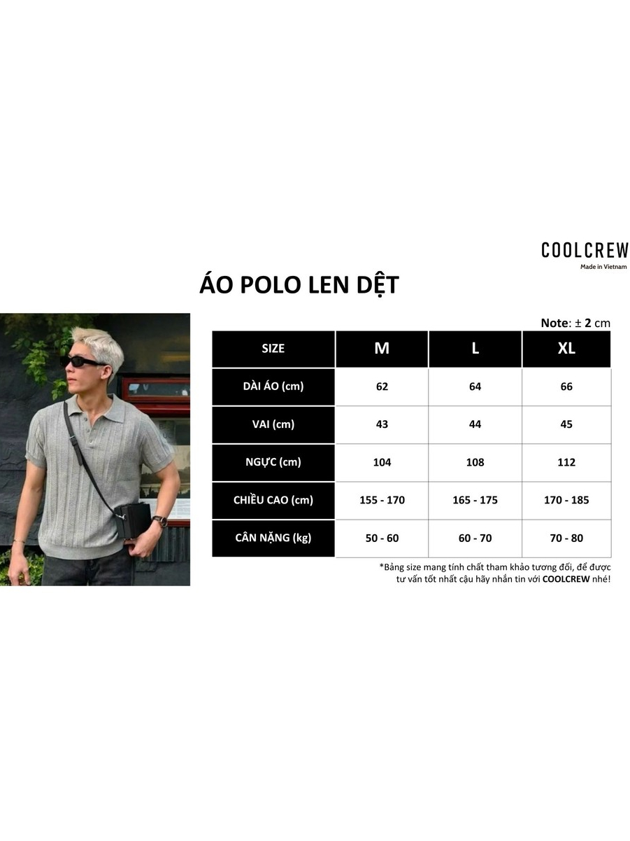 Áo Polo Ngắn Tay Len Dệt Kim Cotton 𝐂𝐎𝐎𝐋𝐂𝐑𝐄𝐖 Form Regular Fit Phong Cách Trẻ Trung Hàn Quốc ALC01 ALN058