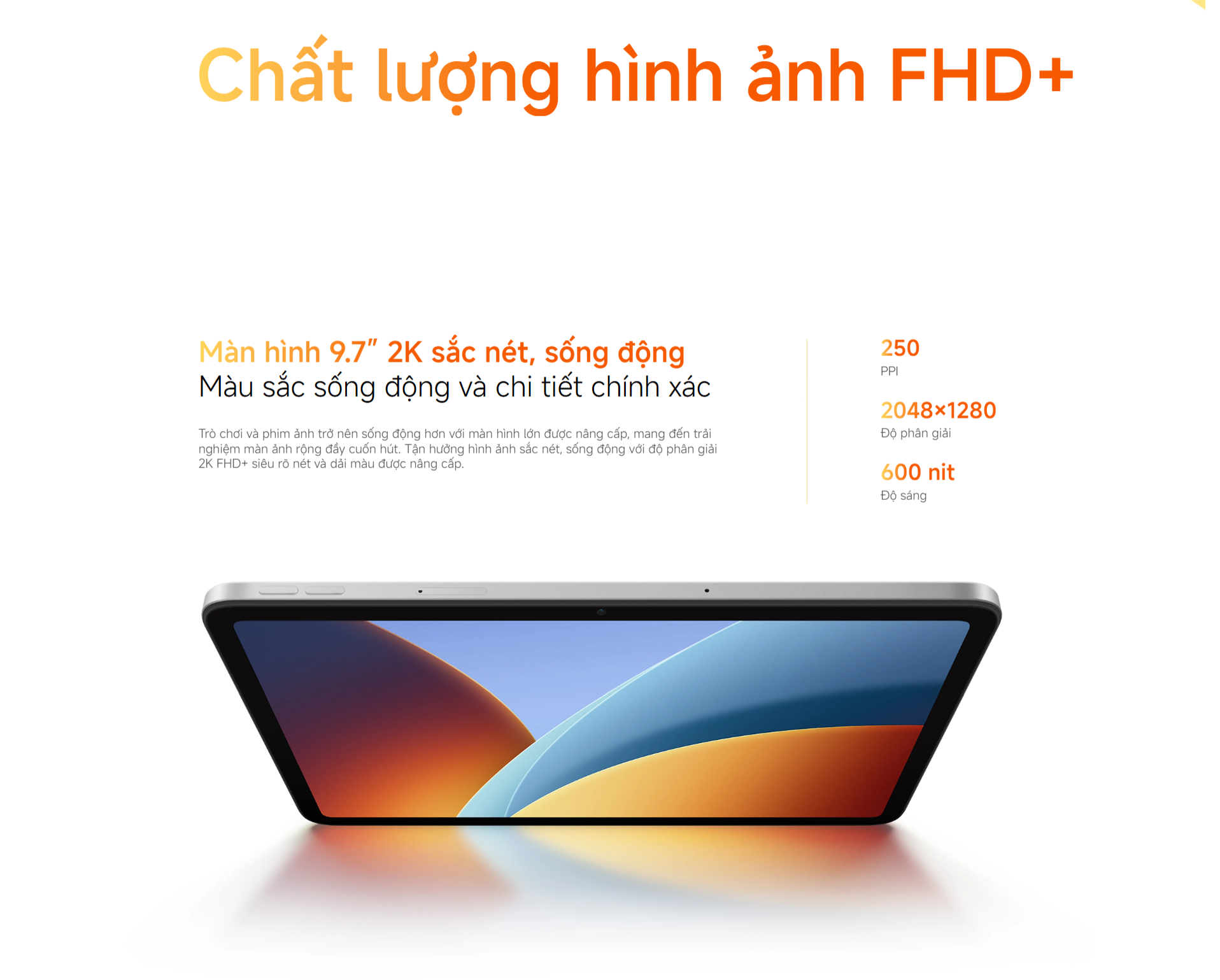 Máy Tính Bảng Xiaomi Redmi Pad 2 9.7 4+64GB | 4+128GB Chính Hãng | Bảo Hành 18 Tháng – ảnh mô tả chi tiết 1
