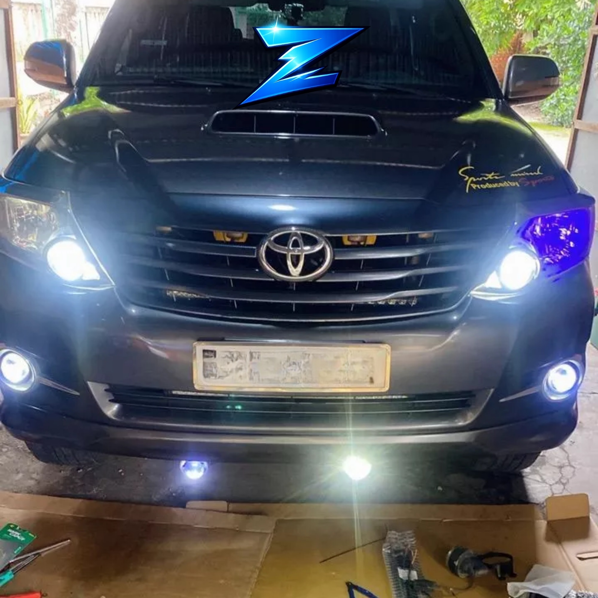 Đèn LED Bi Gầm 3.0 P90 Pro Laser ZED LIGHT - 65W Trợ Pha Laser Chiếu Xa ...