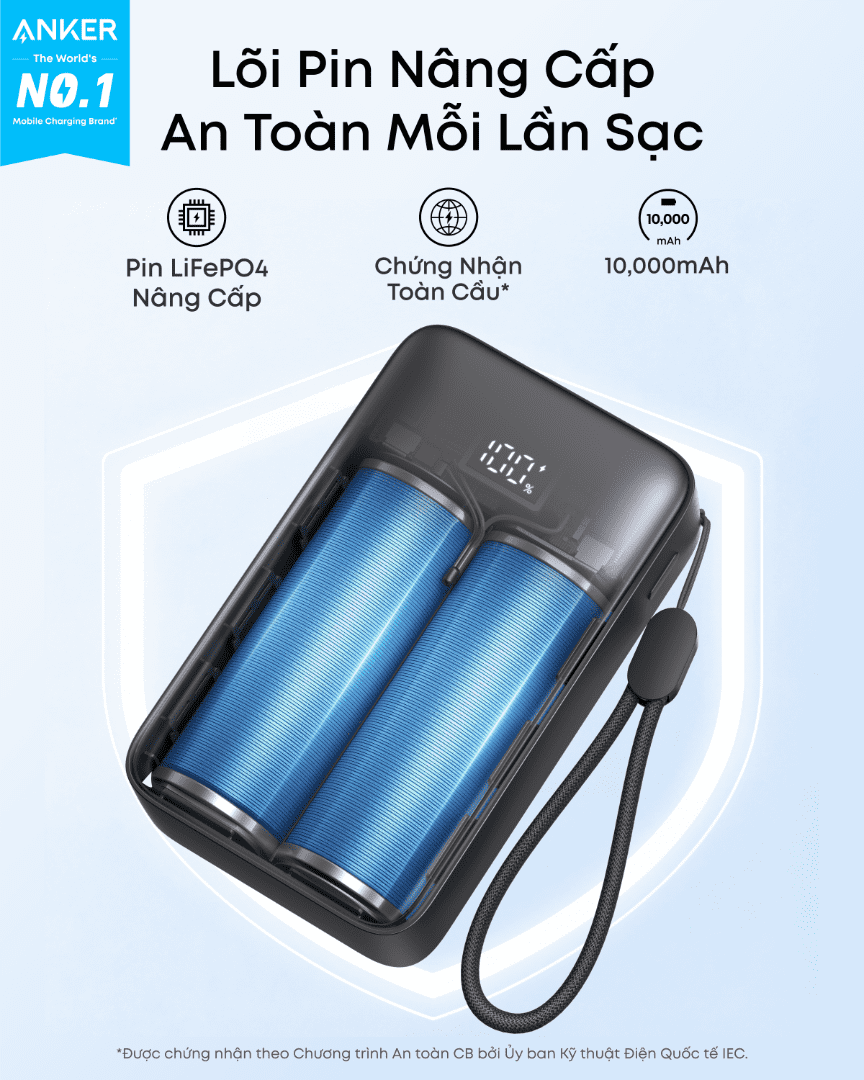 Cổng kết nối pin sạc dự phòng Anker A110J 30W