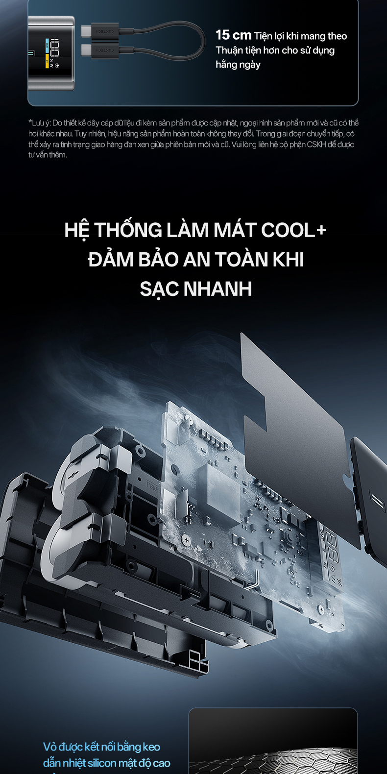【Được chứng nhận CCC】CUKTECH Mini 55W Sạc Nhanh 10000mAh Pin Sạc Dự Phòng Xiaomi 55W Max Samsung 45W iP18/17/16 – ảnh mô tả chi tiết 9