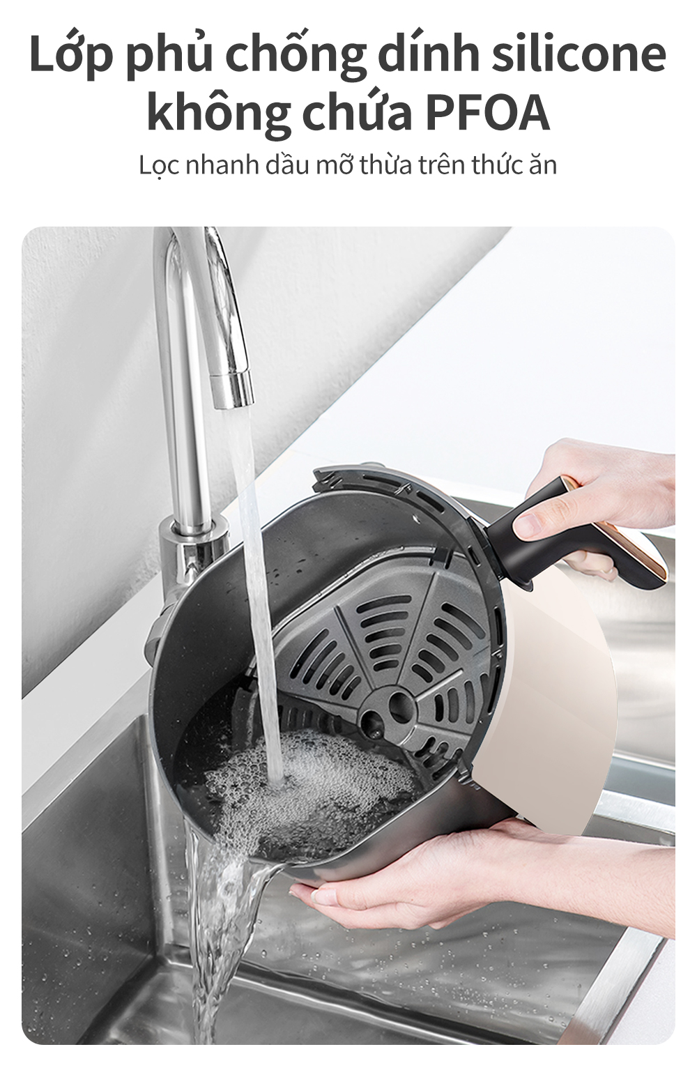 Simplus Nồi Chiên Không Dầu Dung Tích 4L/5L lớn chiên nướng đa năng ...
