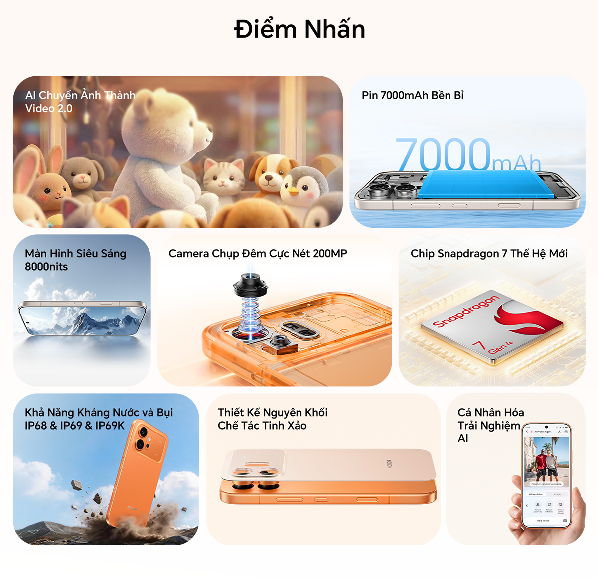 [ƯU ĐÃI MỞ BÁN] Điện Thoại HONOR 600 5G 8/12GB + 256GB | Chip Snapdragon 7 Gen 4 | AI Camera 200MP | BH 24 Tháng