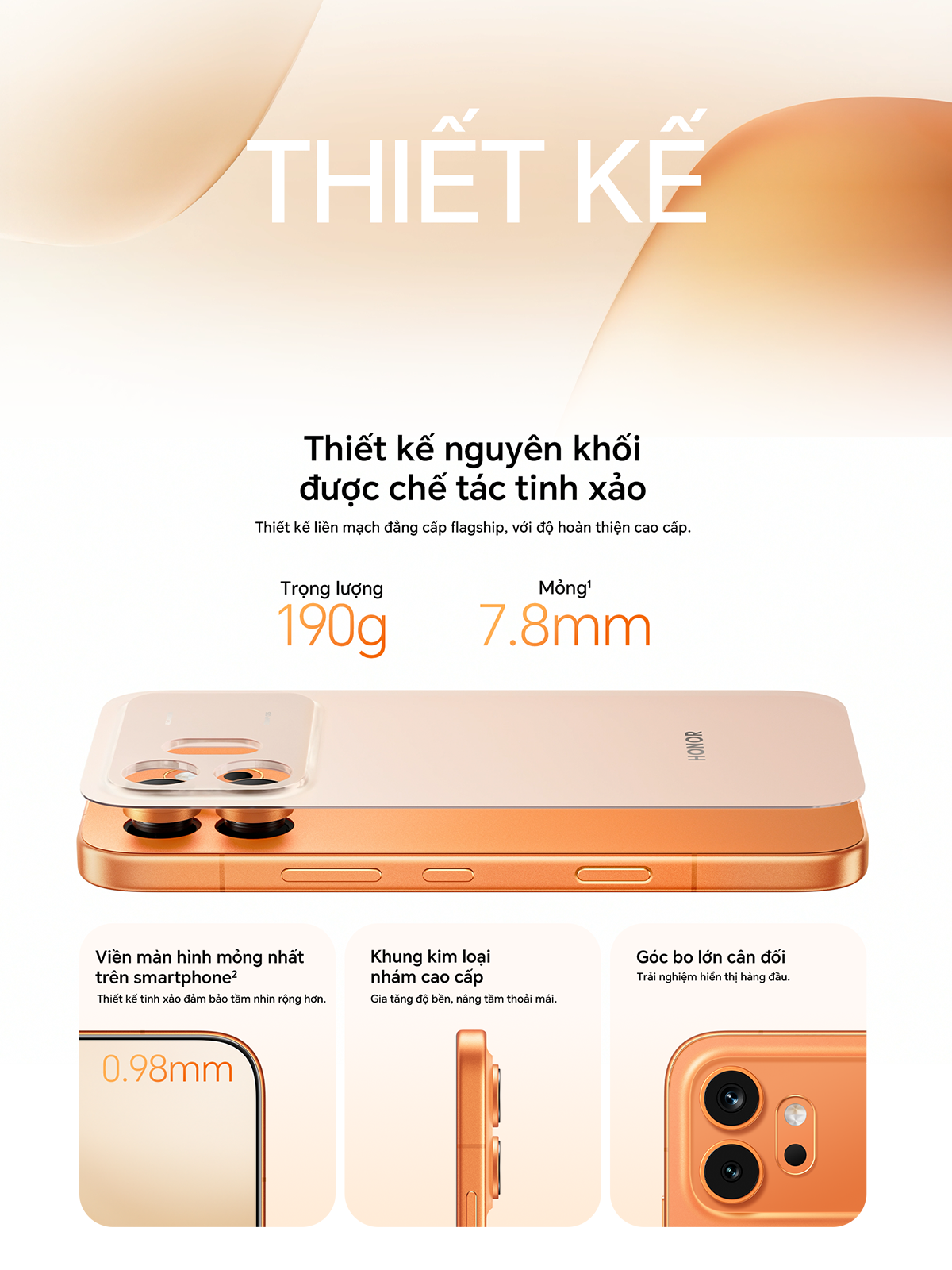 [ƯU ĐÃI MỞ BÁN] Điện Thoại HONOR 600 5G 8/12GB + 256GB | Chip Snapdragon 7 Gen 4 | AI Camera 200MP | BH 24 Tháng