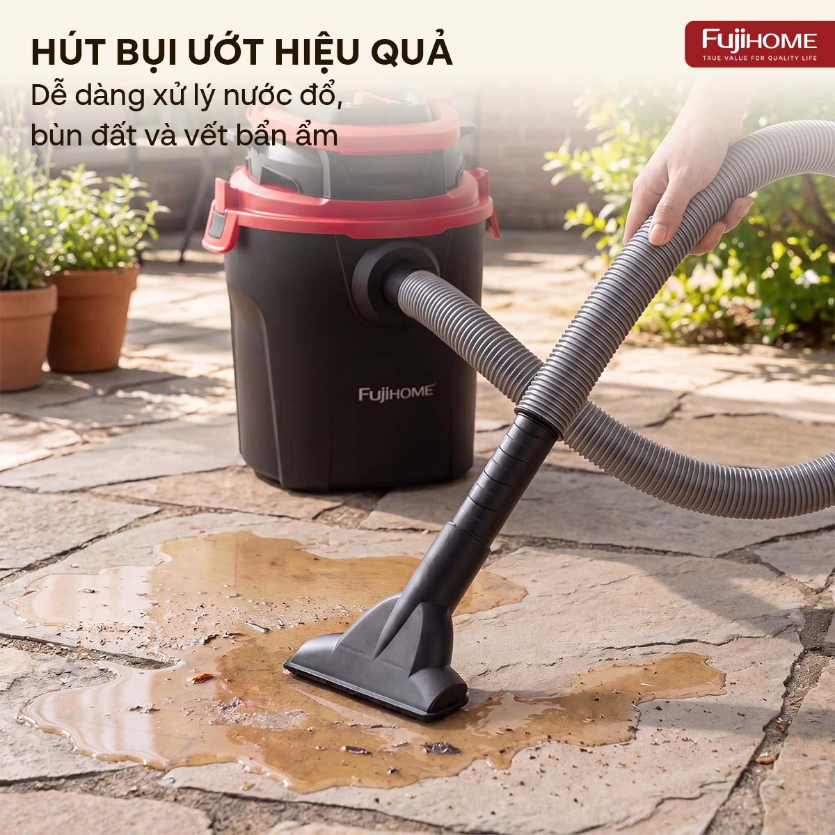 Dây điện dài 4.5m chuẩn VDE giúp mở rộng bán kính hoạt động