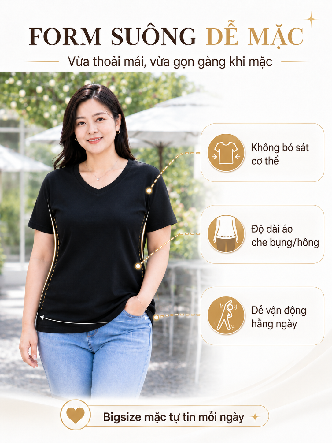 Áo thun sọc Bigsize TOLI