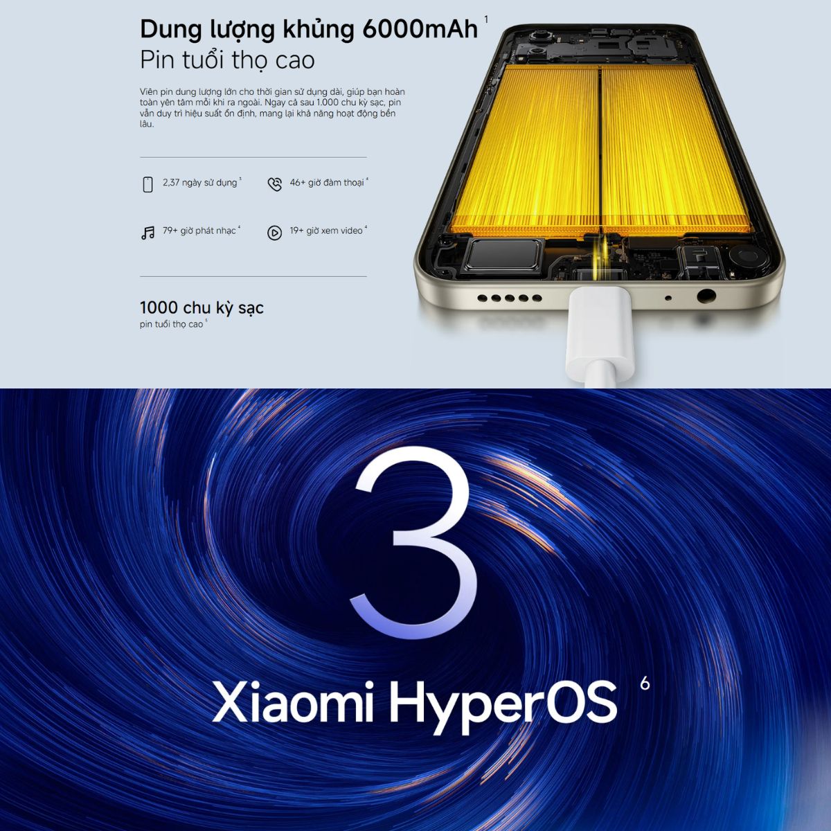 Điện thoại XIAOMI Poco C81 Pro - Ram 4GB hàng Quốc Tế - Bảo hành chính hãng 18 Tháng