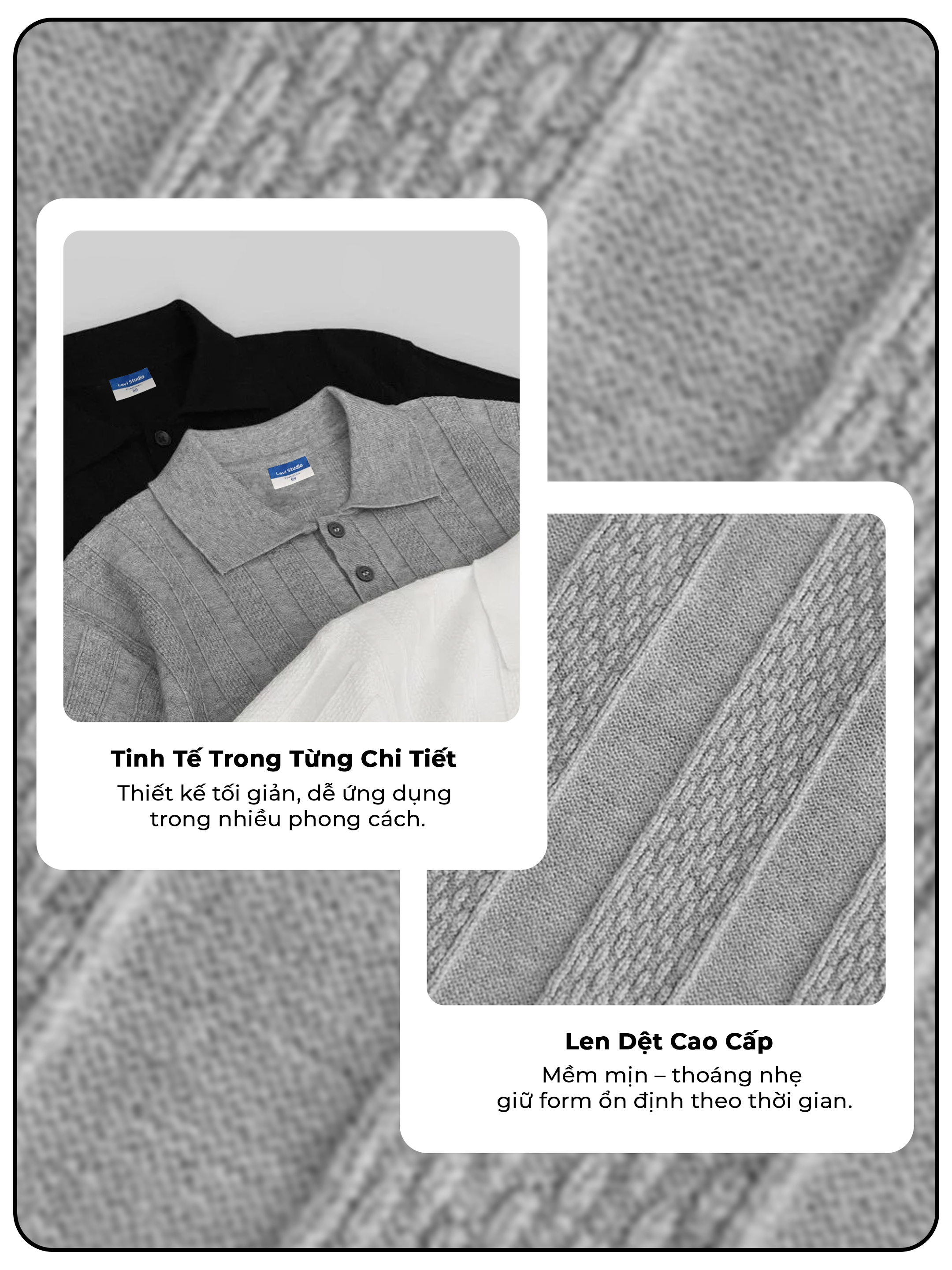 Áo Polo LEN THỎ Local Brand Lavi Studio/ PLAIN Nam Nữ Unisex