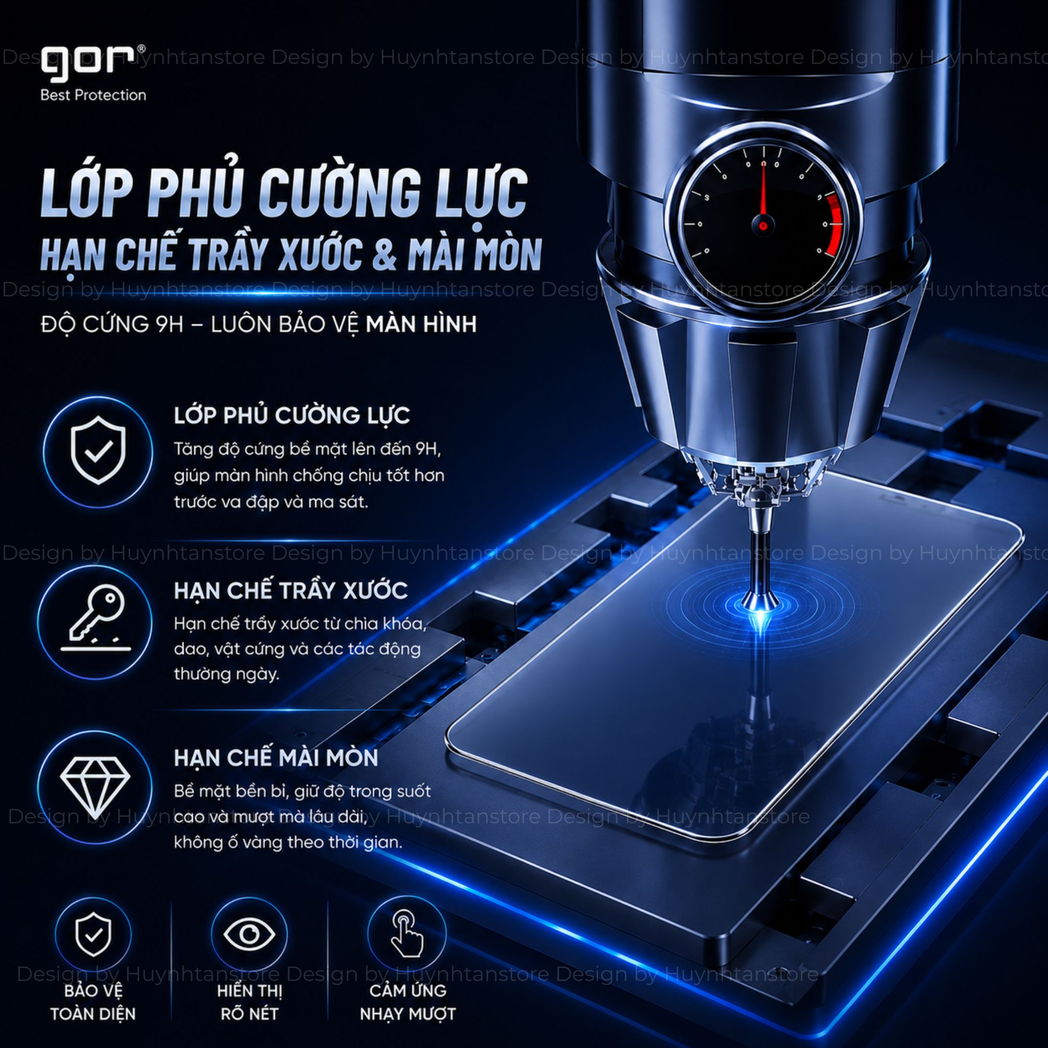 Dán kính cường lực GOR cho xiaomi mi 18 promax 17 ultra pro max 17T 15T 14T pro 15 14 trong suốt không full màn hình – ảnh mô tả chi tiết 3