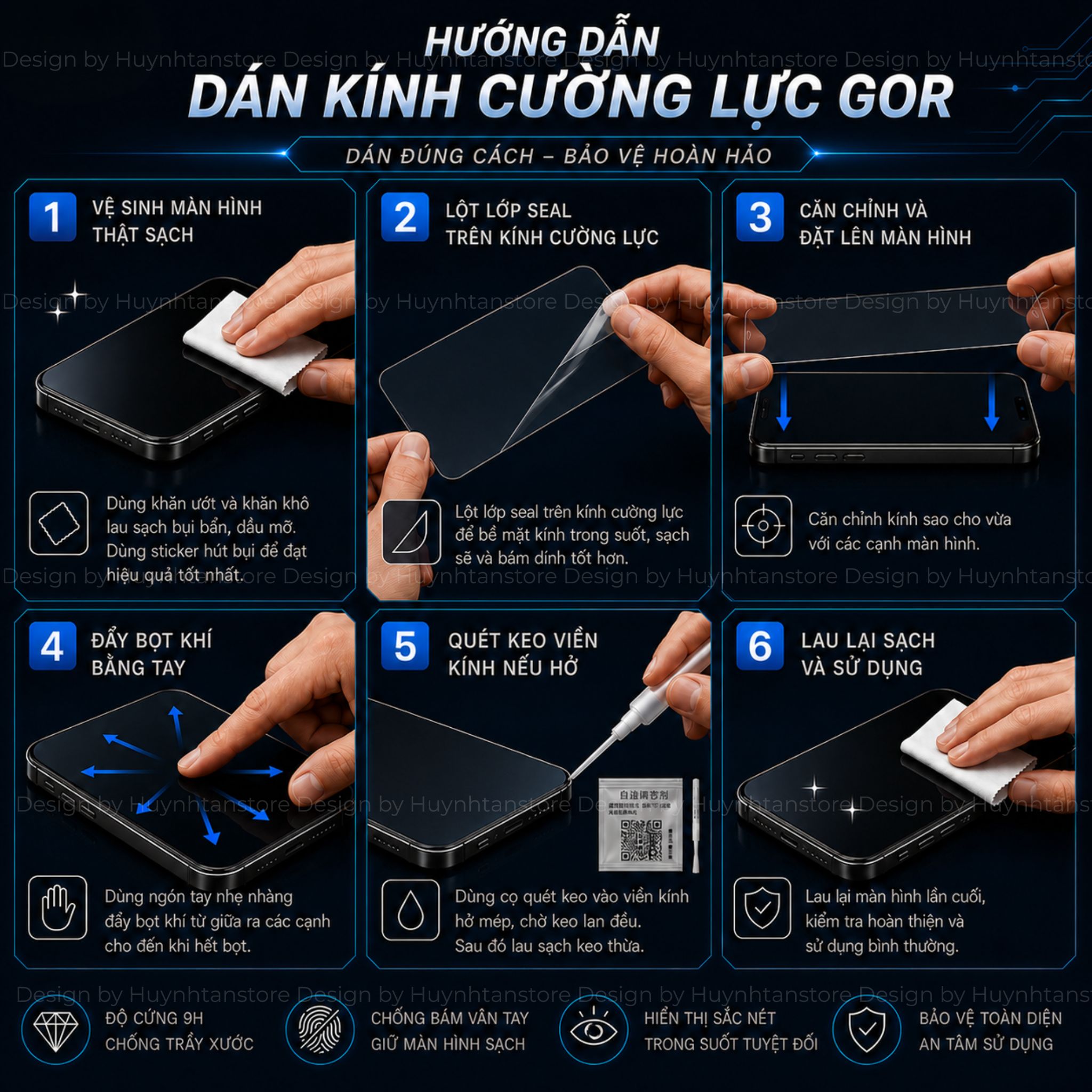 Dán kính cường lực GOR cho xiaomi mi 18 promax 17 ultra pro max 17T 15T 14T pro 15 14 trong suốt không full màn hình – ảnh mô tả chi tiết 8