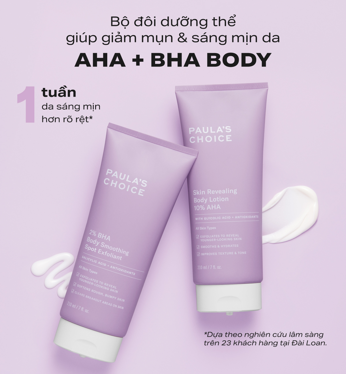 Kem dưỡng thể hỗ trợ giảm mụn và làm mịn da Paula's Choice 2% BHA Body Smoothing Spot Exfoliant - 5701