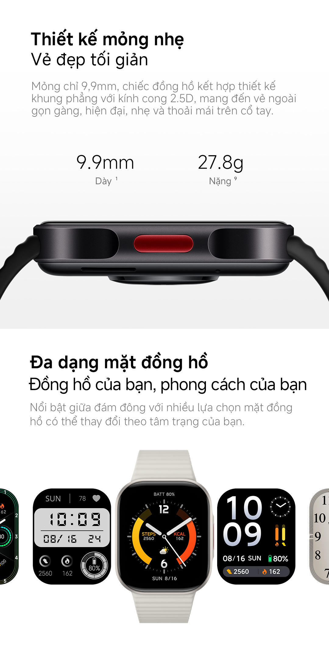 Đồng Hồ Thông Minh Xiaomi Redmi Watch 6 Lite I Thời lượng pin lên đến 18 ngày I Màn hình AMOLED 1,96" – ảnh mô tả chi tiết 4