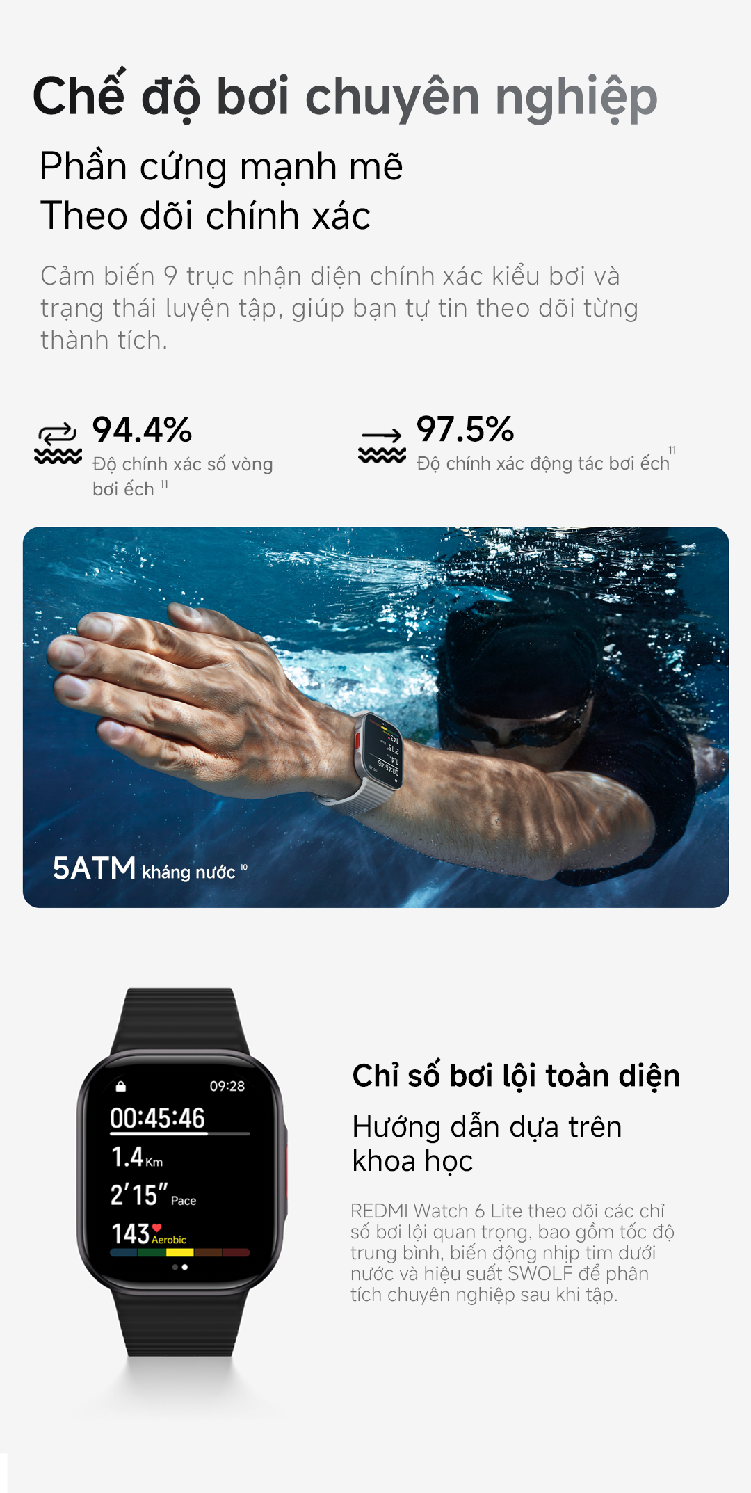 Đồng Hồ Thông Minh Xiaomi Redmi Watch 6 Lite I Thời lượng pin lên đến 18 ngày I Màn hình AMOLED 1,96" – ảnh mô tả chi tiết 6
