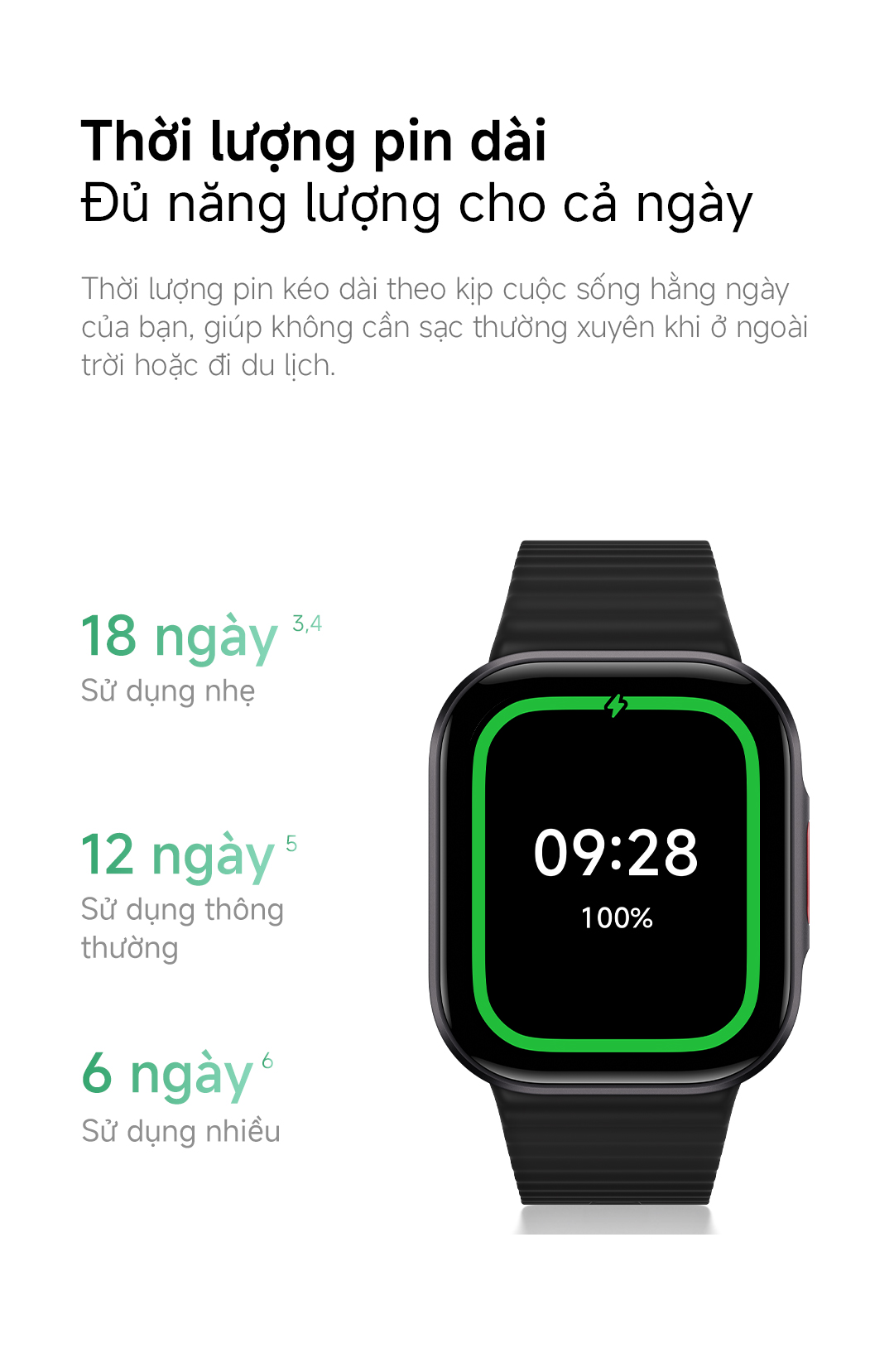 Đồng Hồ Thông Minh Xiaomi Redmi Watch 6 Lite I Thời lượng pin lên đến 18 ngày I Màn hình AMOLED 1,96" – ảnh mô tả chi tiết 9