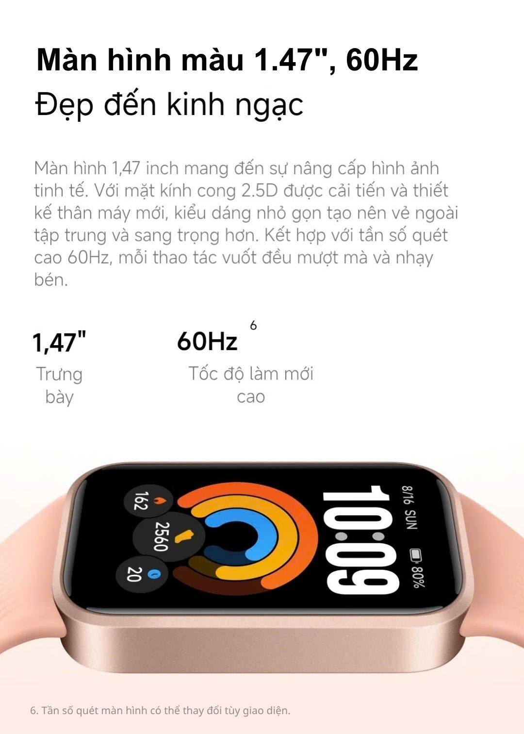[Mở bán] Đồng hồ thông minh Xiaomi Band 11 Active | Màn hình 1.47 inch| Hỗ trợ 50 chế độ thể thao| Pin 300mAh | 5ATM – ảnh mô tả chi tiết 4