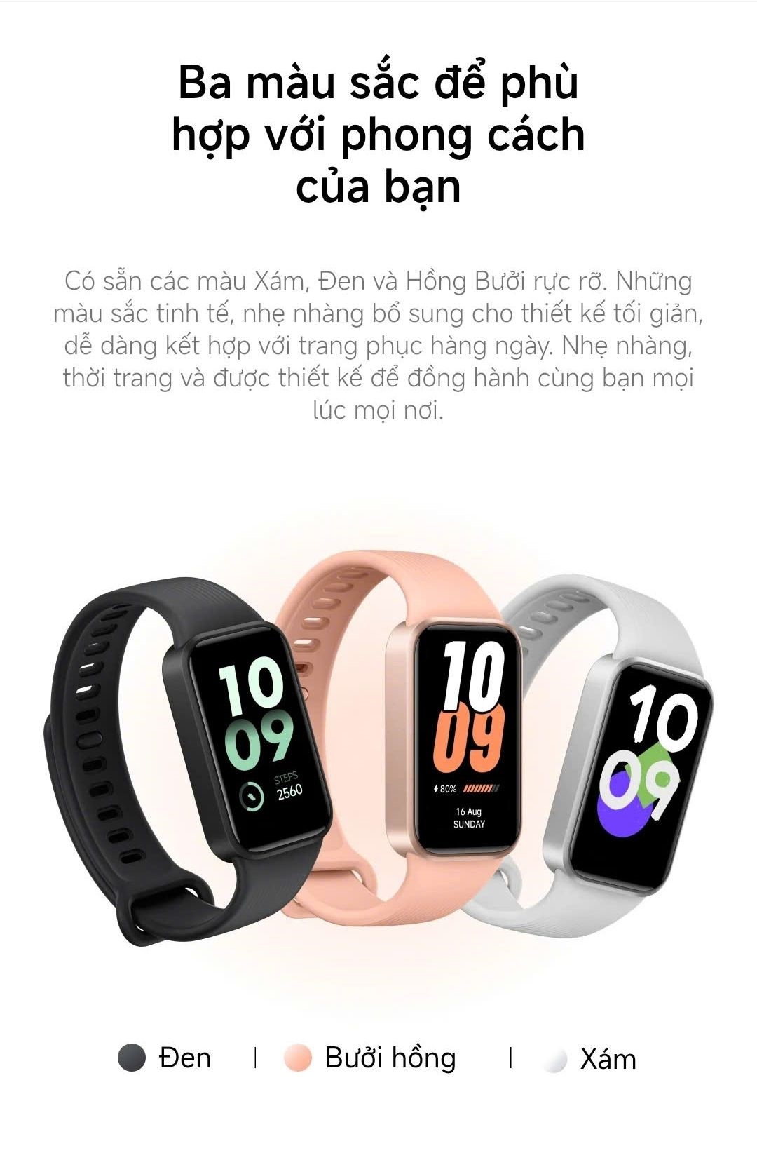[Mở bán] Đồng hồ thông minh Xiaomi Band 11 Active | Màn hình 1.47 inch| Hỗ trợ 50 chế độ thể thao| Pin 300mAh | 5ATM – ảnh mô tả chi tiết 7