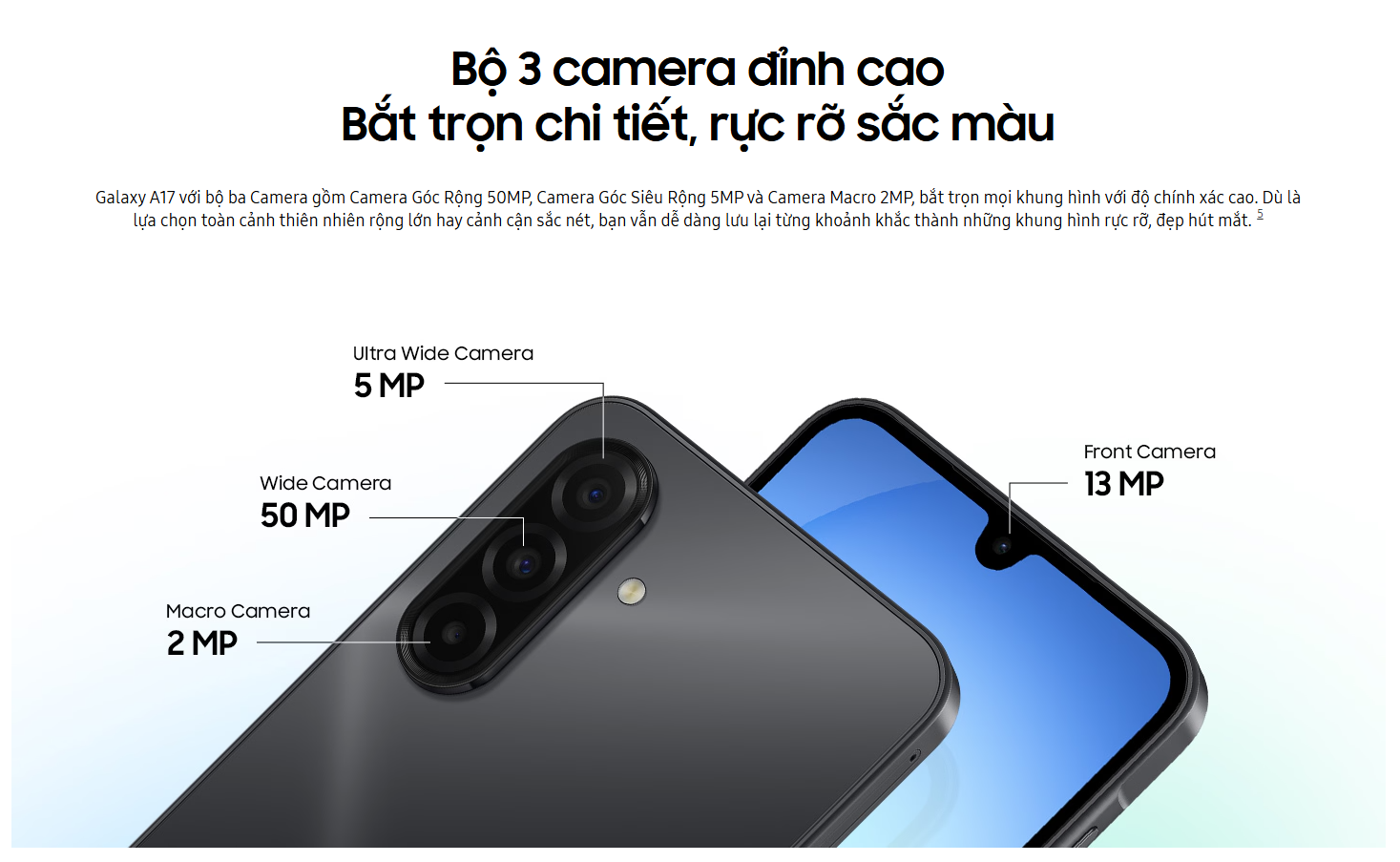 [KÍCH 25/9 - FULL VAT] - Điện thoại Samsung Galaxy A17 4G / LTE 8/128GB - Bảo hành chính hãng 12 tháng