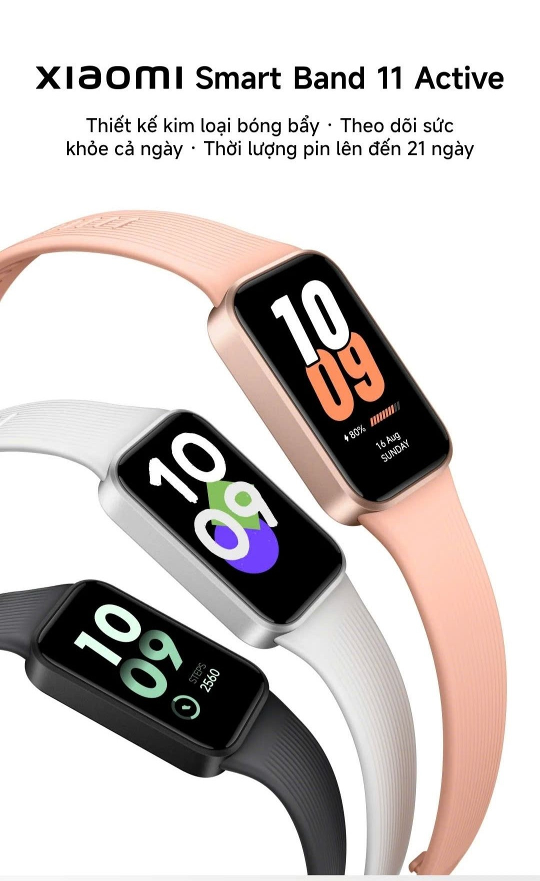 Vòng Tay, Đồng Hồ Thông Minh Xiaomi Mi Band 10, Band 11 Active, Watch 5, Wact 6 Series - Bảo Hành 12 Th – ảnh mô tả chi tiết 8