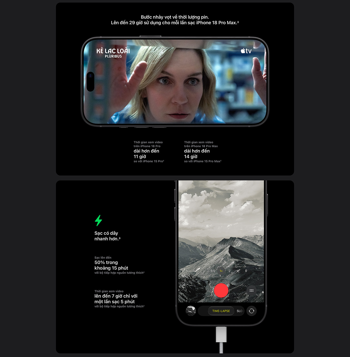 Điện thoại Apple iPhone 18 Pro 256GB (Chip A20 Pro | Camera Kép 48MP | Màn Hinh Super Retina XDR 6.3