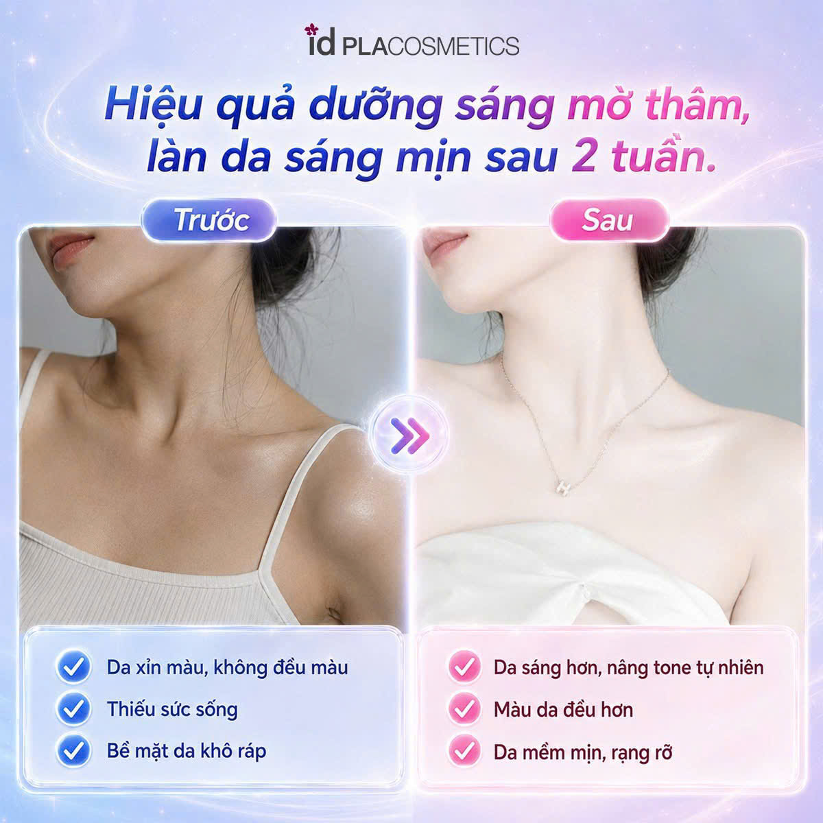 Kem Dưỡng Thể ID Placosmetics ID.AZ Body Tone Up Cream Dưỡng Trắng Nâng Tone Da 200ml