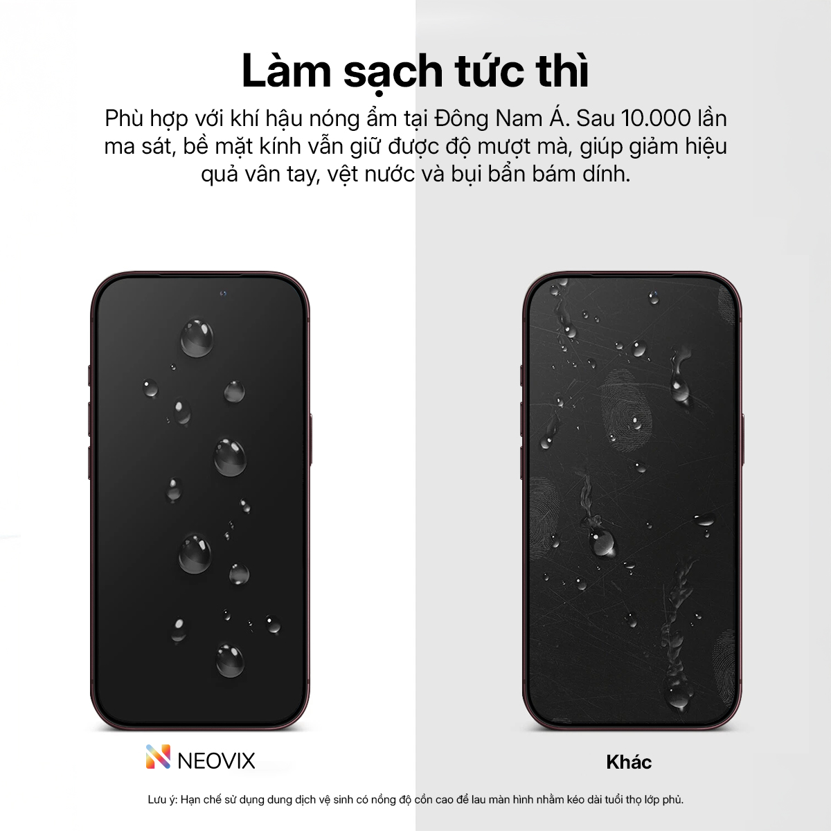 [LS] Kính Cường Lực 18 Pro Max 17 16 15 14 Khung Tự Dán NEOVIX Viền Mỏng Chống Nhìn Trộm Trong Suốt – ảnh mô tả chi tiết 5