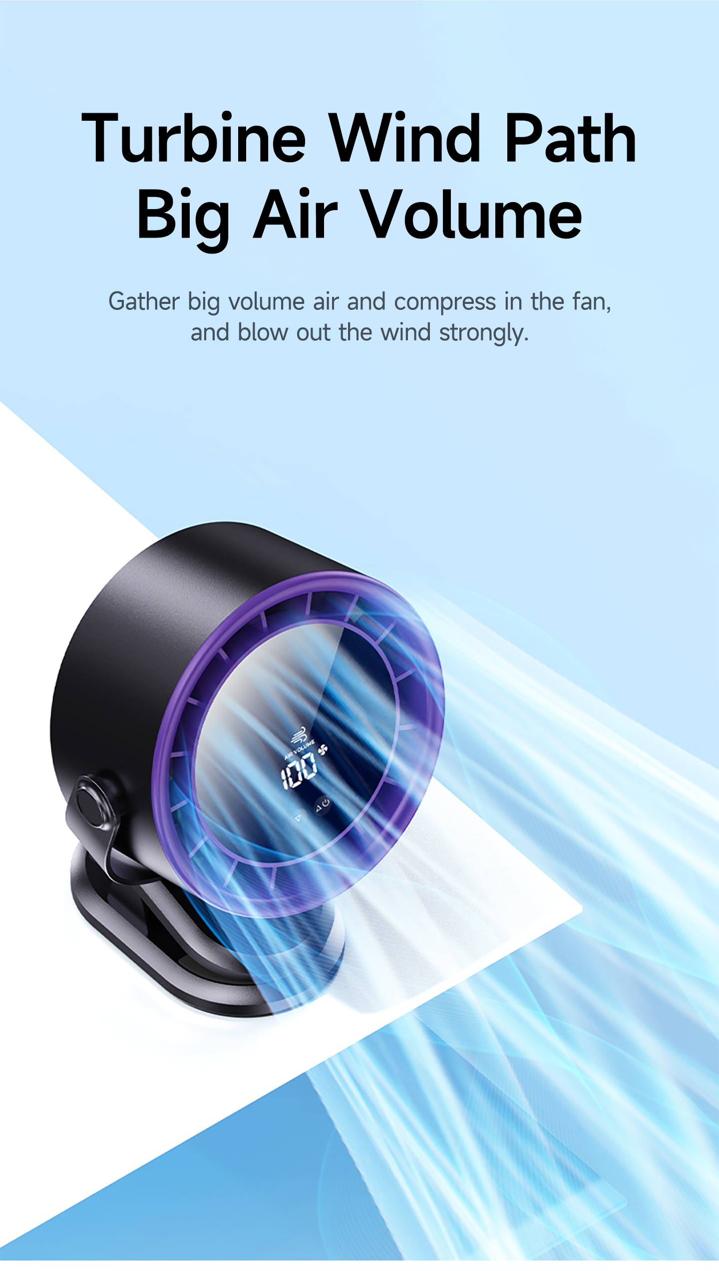 Quạt để bàn kẹp nôi YOOBAO F04 Pro màu trắng và đen
