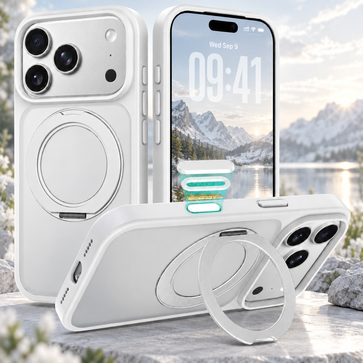 Ốp lưng OIie cho iPhone 18 17 16 Pro max Plus nhám từ tính chống sốc ...