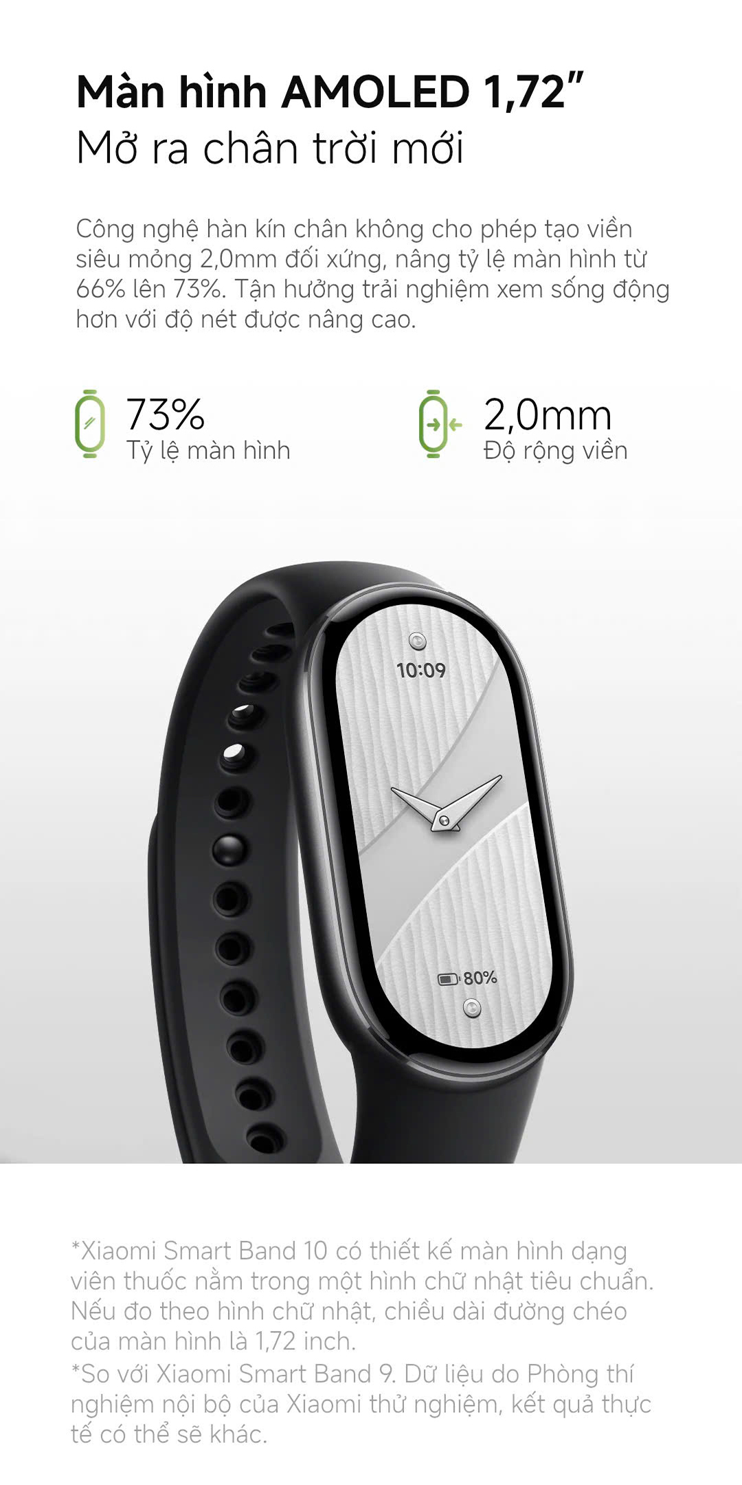 Đồng hồ thông minh Xiaomi Smart Band 10/ Band 11 - Màn hình Amoled 1.72" - Bluetooth 5.4 - BH 12 Tháng – ảnh mô tả chi tiết 3
