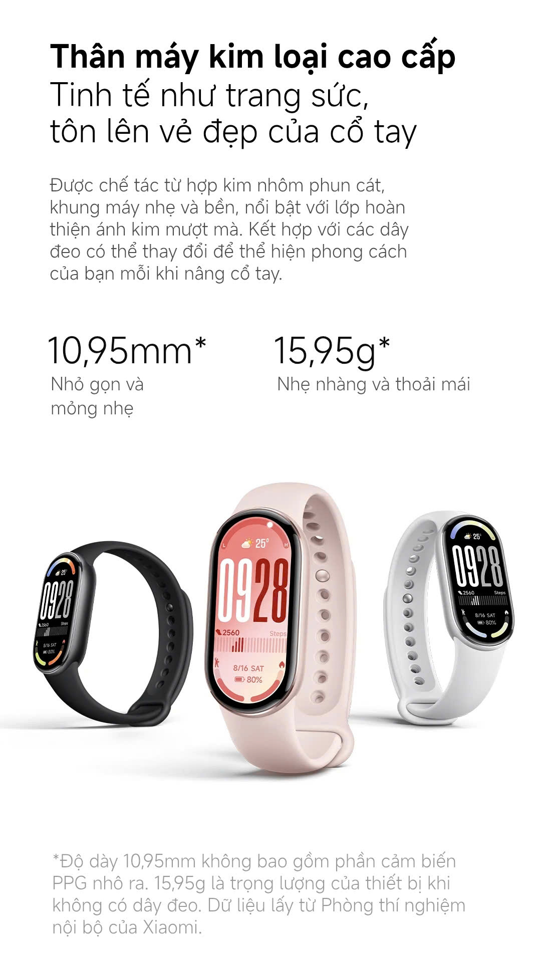 Đồng hồ thông minh Xiaomi Smart Band 10/ Band 11 - Màn hình Amoled 1.72" - Bluetooth 5.4 - BH 12 Tháng – ảnh mô tả chi tiết 5