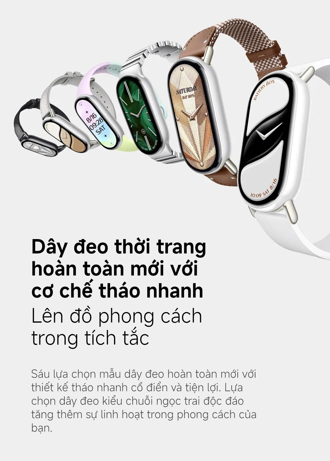 Đồng hồ thông minh Xiaomi Smart Band 10/ Band 11 - Màn hình Amoled 1.72" - Bluetooth 5.4 - BH 12 Tháng – ảnh mô tả chi tiết 6