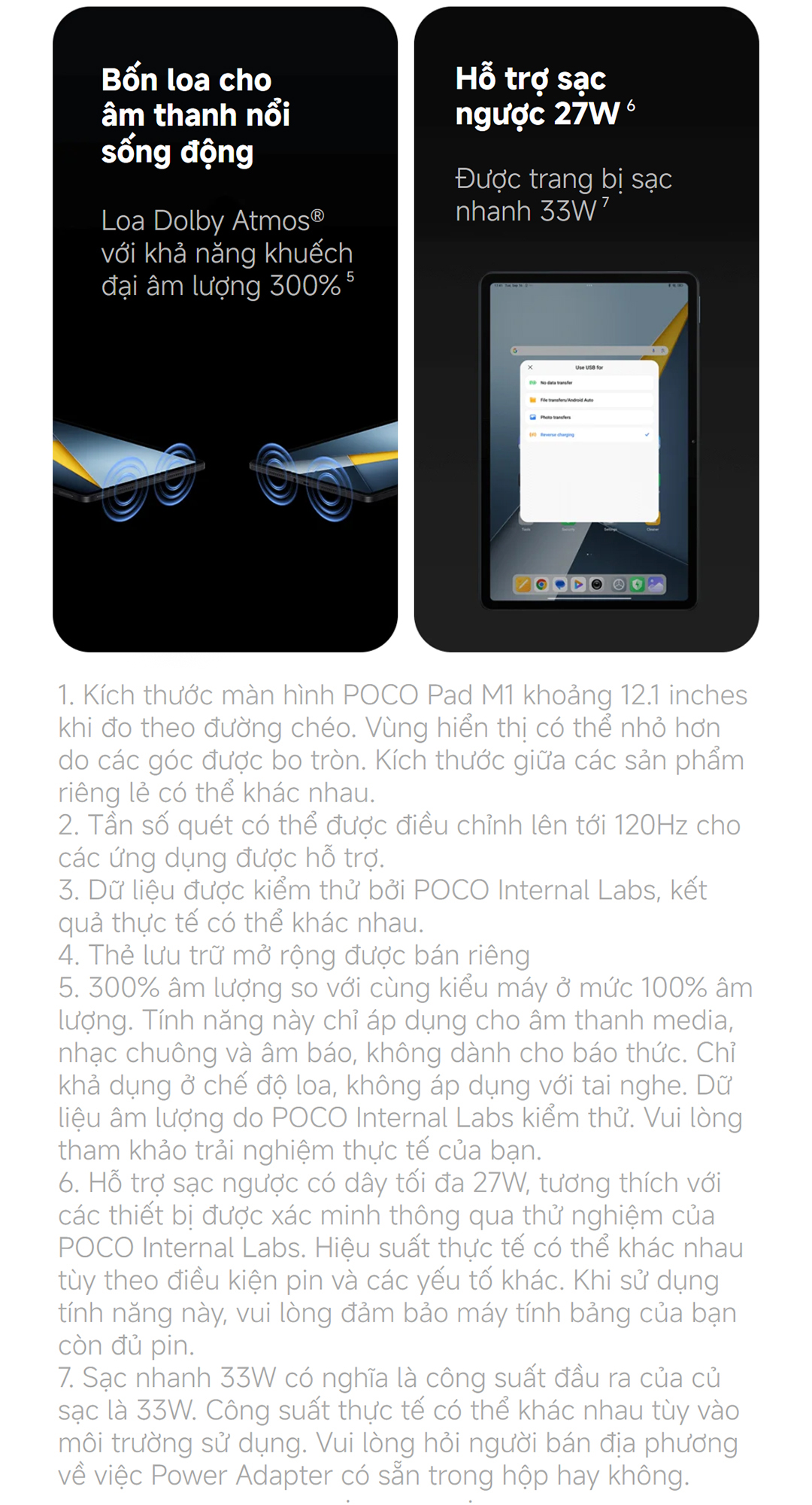 Máy tính bảng Xiaomi POCO Pad M1 | 8GB+256GB, màn hình 12.1'' 120Hz 2.5K, pin khủng 12000mAh, Snapdragon® 7s Gen 4 – ảnh mô tả chi tiết 3