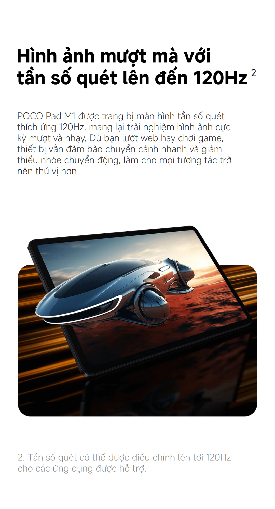 Máy tính bảng Xiaomi POCO Pad M1 | 8GB+256GB, màn hình 12.1'' 120Hz 2.5K, pin khủng 12000mAh, Snapdragon® 7s Gen 4 – ảnh mô tả chi tiết 5