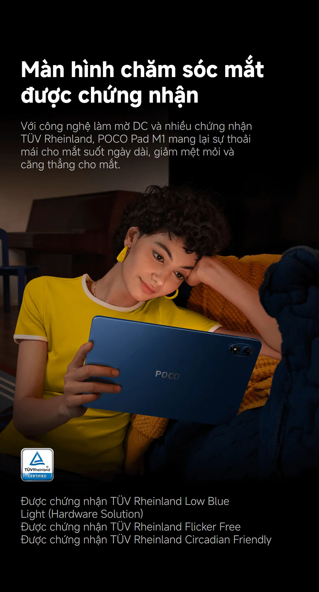 Máy tính bảng Xiaomi POCO Pad M1 | 8GB+256GB, màn hình 12.1'' 120Hz 2.5K, pin khủng 12000mAh, Snapdragon® 7s Gen 4 – ảnh mô tả chi tiết 6