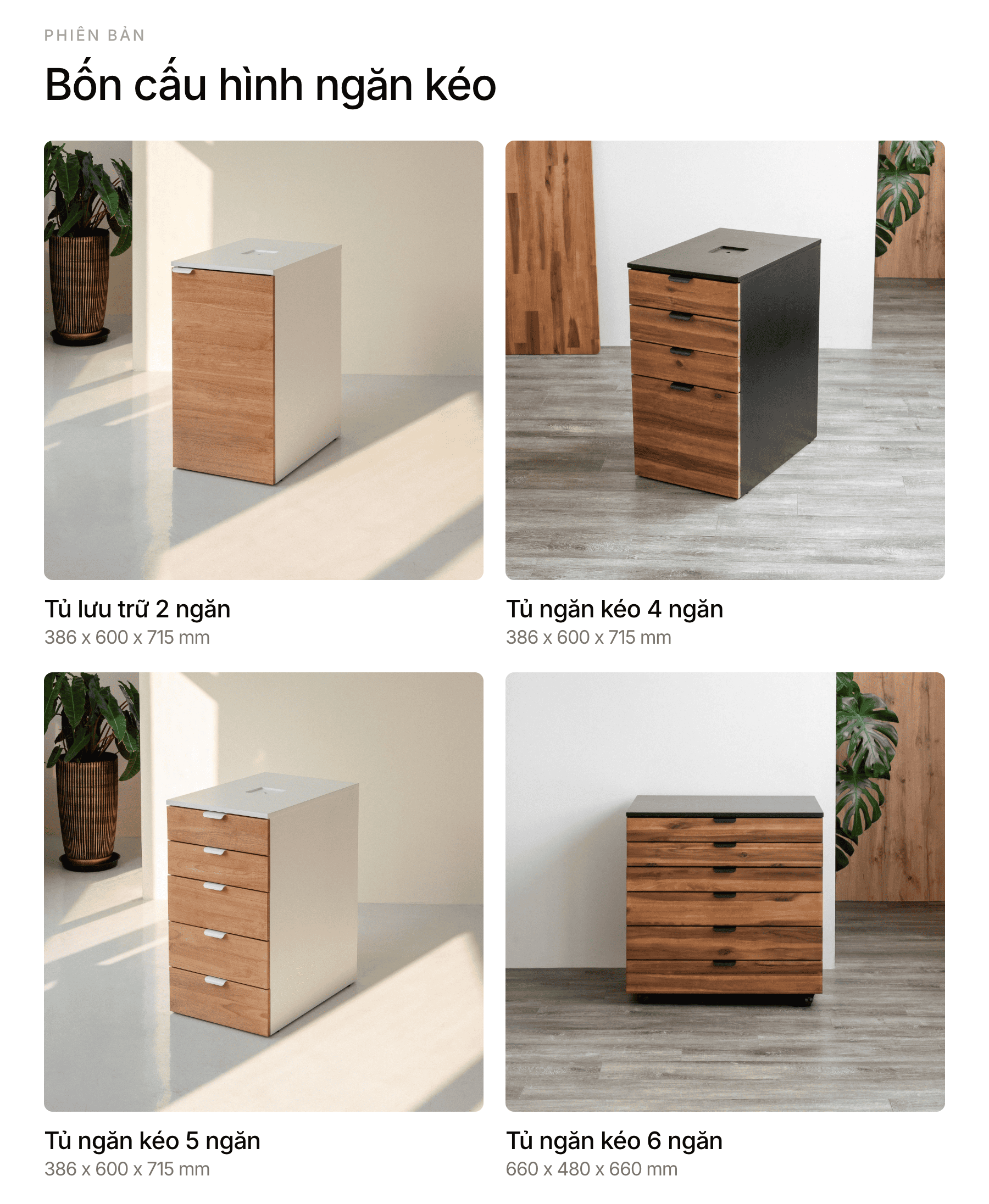 Tủ Ngăn Kéo Alexa NiceDesign Tủ Đựng Đồ Đa Năng Gỗ Tự Nhiên | Shopee ...
