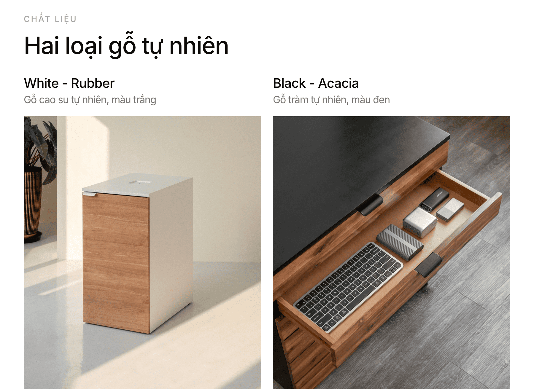 Tủ Ngăn Kéo Alexa NiceDesign Tủ Đựng Đồ Đa Năng Gỗ Tự Nhiên | Shopee ...
