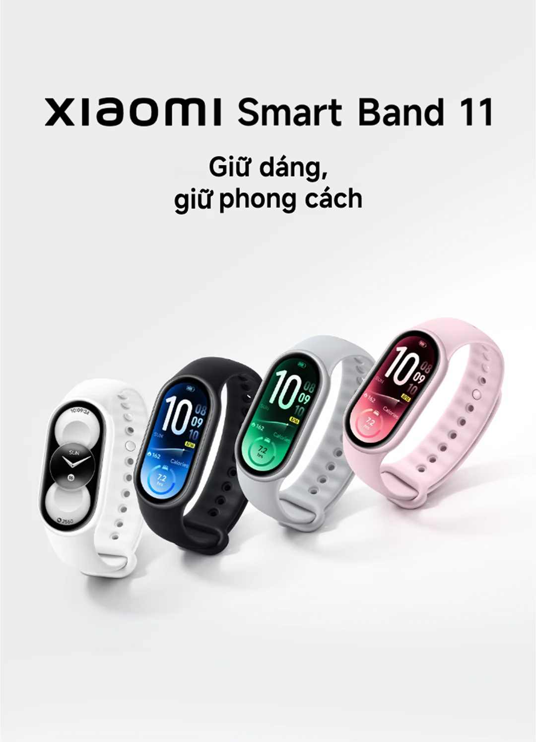 Đồng hồ thông minh Xiaomi Smart band 11｜Màn hình AMOLED 1,72" ｜Viền siêu mỏng đối xứng ｜ NFC – ảnh mô tả chi tiết 1