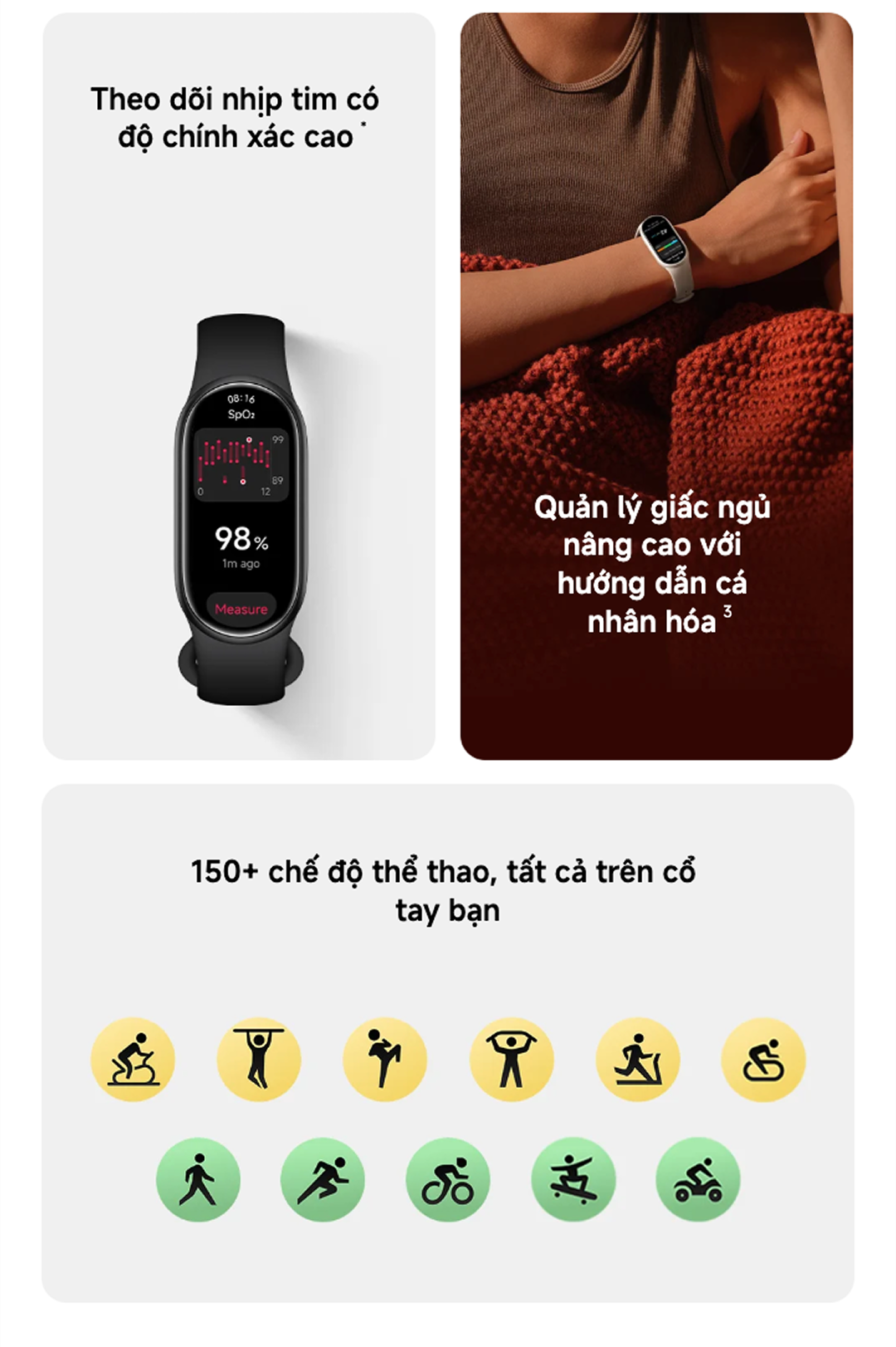 Đồng hồ thông minh Xiaomi Smart band 11｜Màn hình AMOLED 1,72" ｜Viền siêu mỏng đối xứng ｜ NFC – ảnh mô tả chi tiết 3