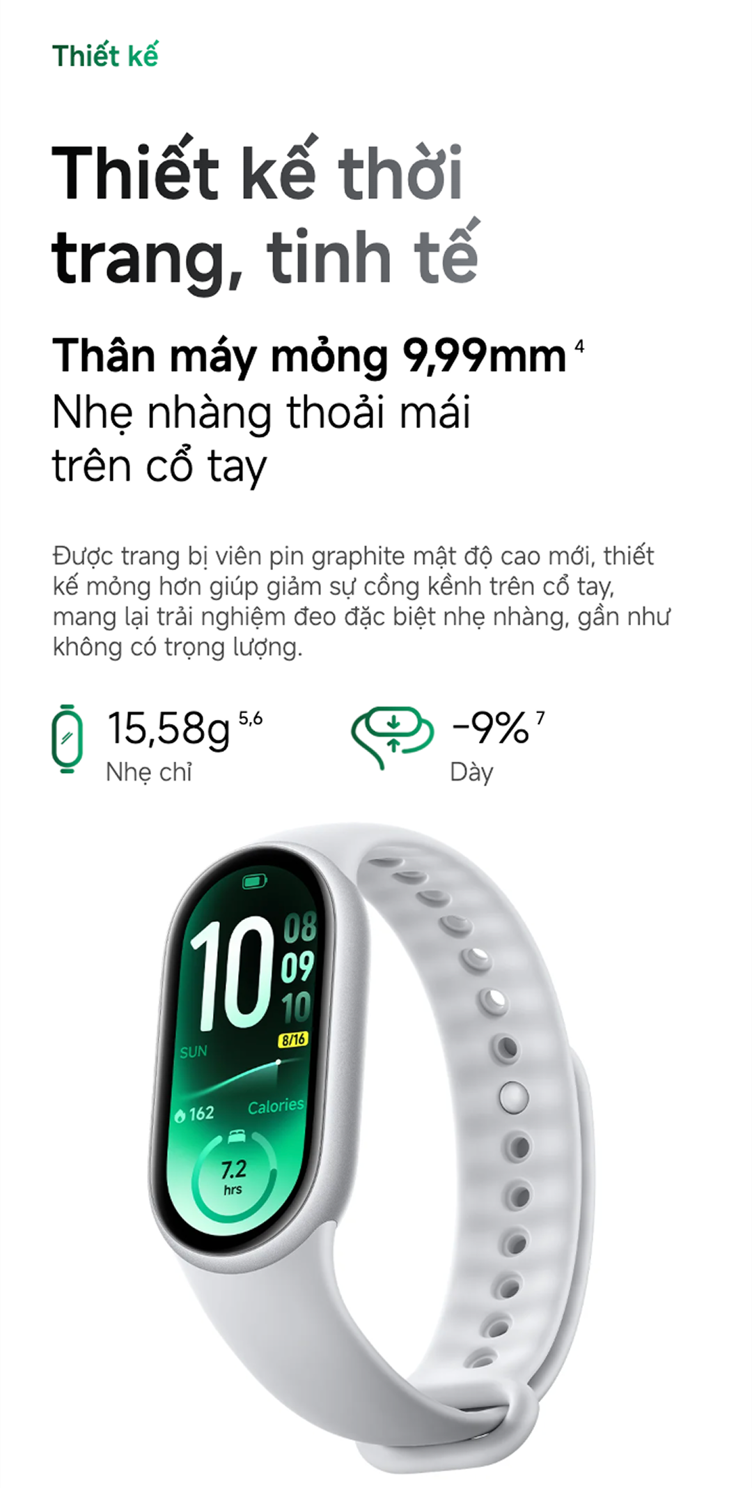 Đồng hồ thông minh Xiaomi Smart band 11｜Màn hình AMOLED 1,72" ｜Viền siêu mỏng đối xứng ｜ NFC – ảnh mô tả chi tiết 4