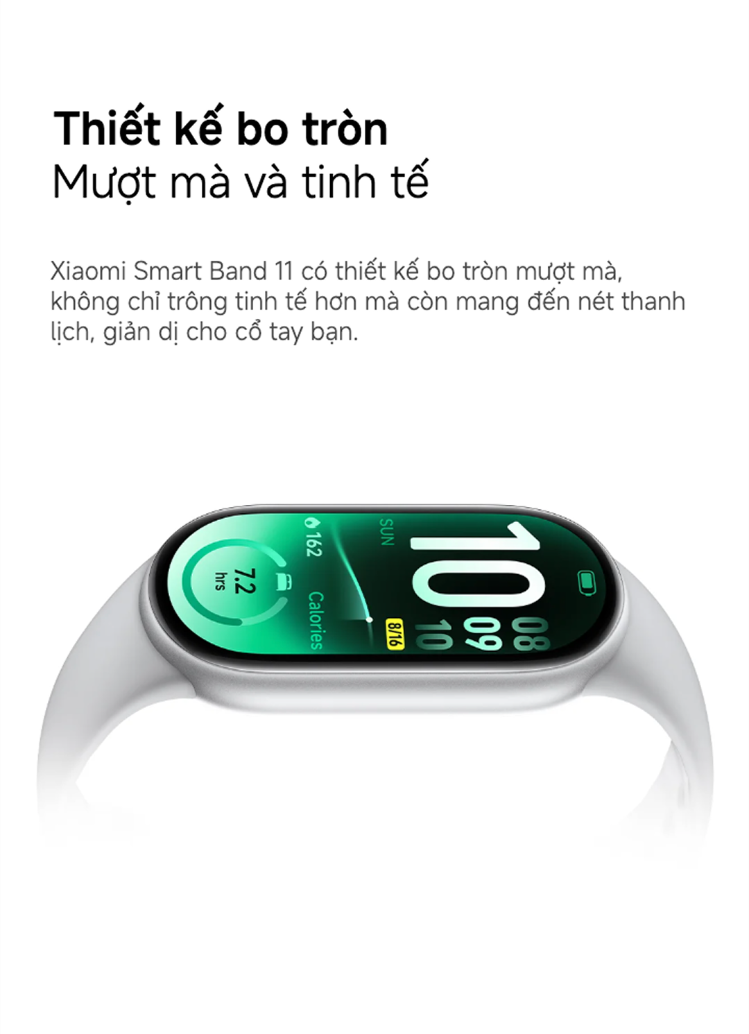 Đồng hồ thông minh Xiaomi Smart band 11｜Màn hình AMOLED 1,72" ｜Viền siêu mỏng đối xứng ｜ NFC – ảnh mô tả chi tiết 6