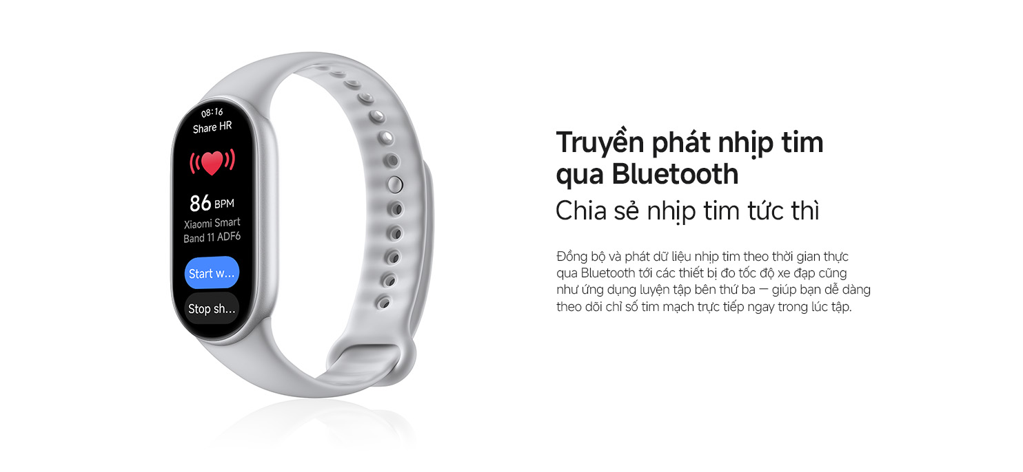Vòng Đeo Tay Thông Minh Xiaomi Mi Smart Band 11 / AMOLED 1.47" / Chống Nước 5ATM – Phiên Bản Quốc Tế, Bảo Hành 12 Tháng – ảnh mô tả chi tiết 3