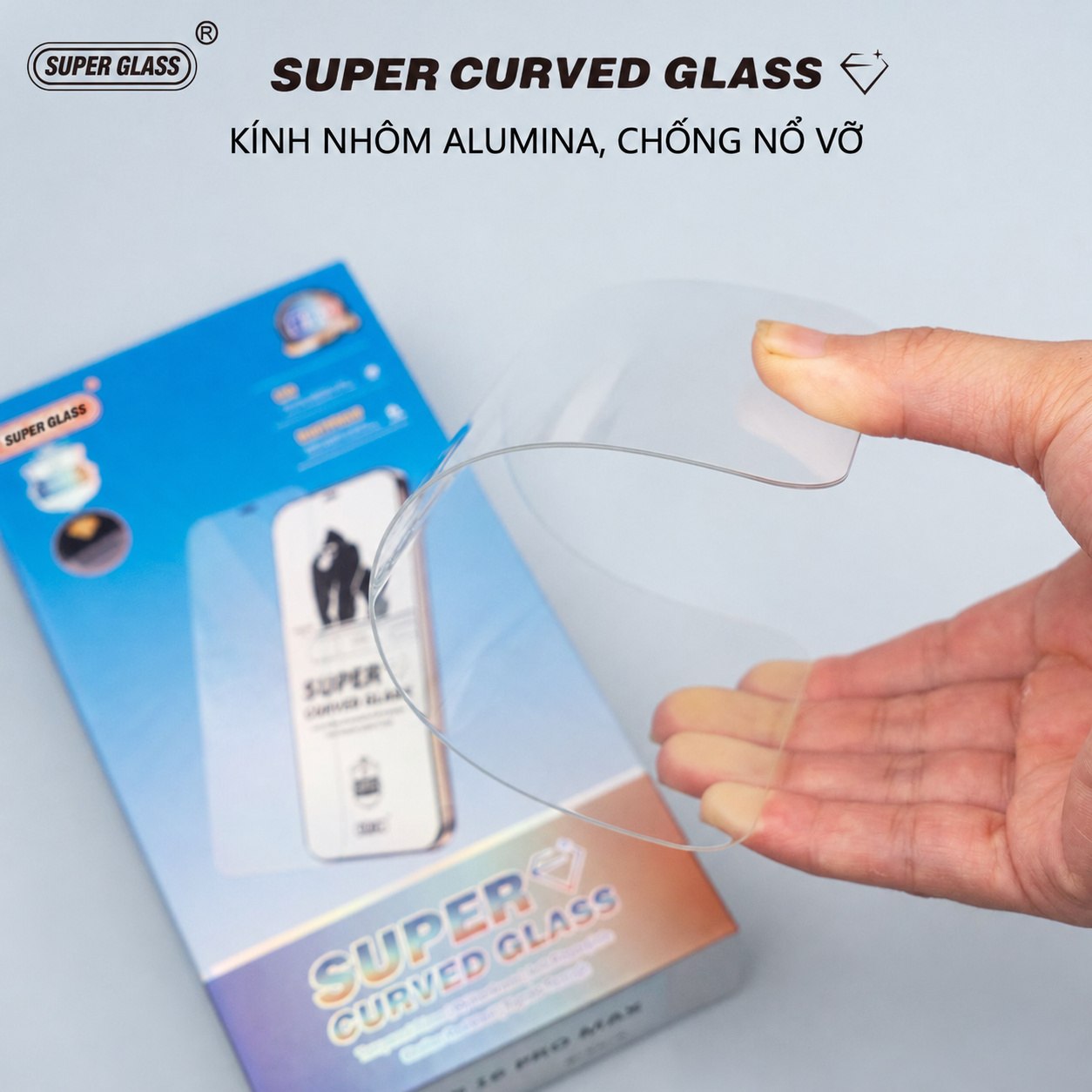 Kính Cường Lực iPhone KK Không Viền Đen Full Viền màn hình Hạn Chế Vân Tay Siêu Chịu Lực 9H – ảnh mô tả chi tiết 1