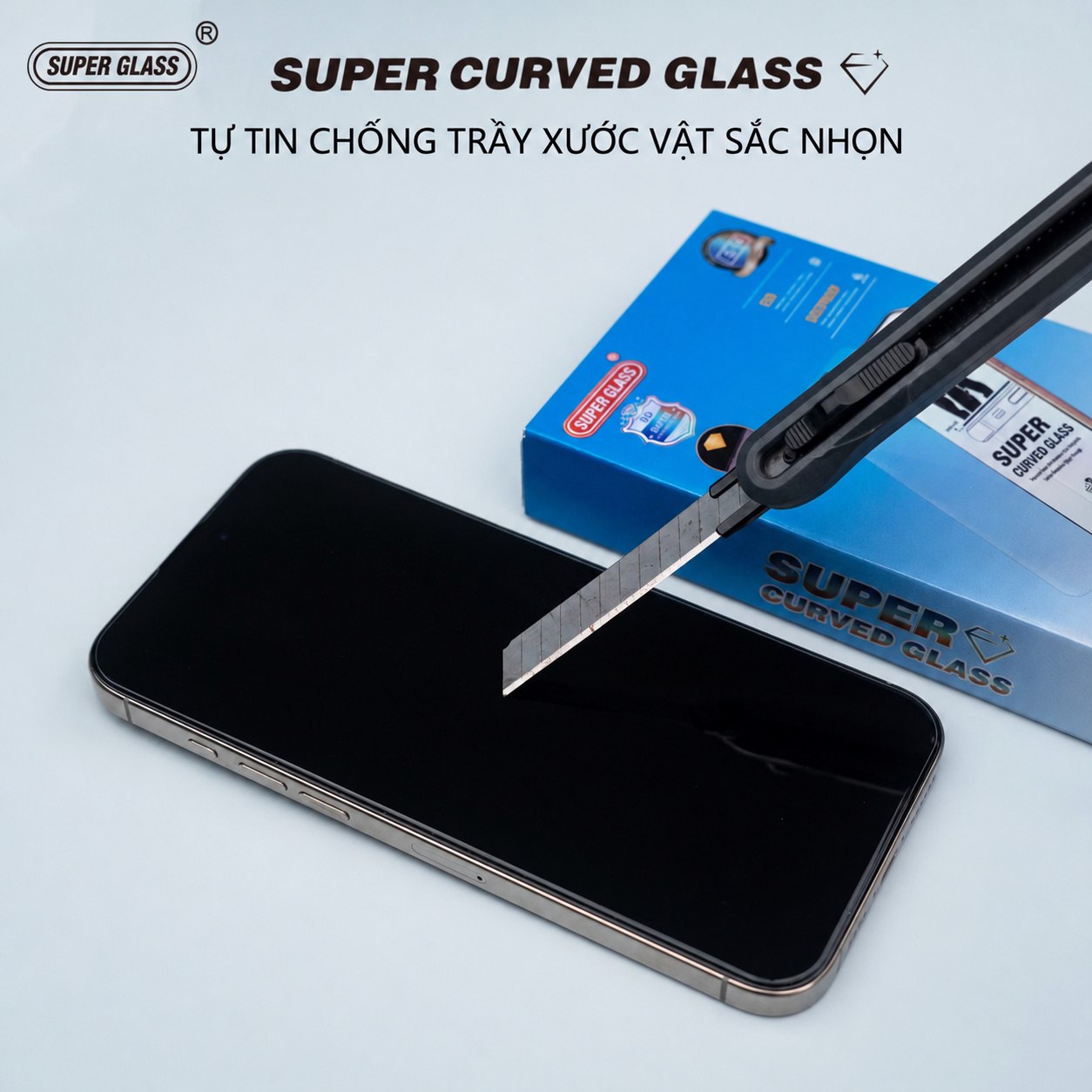 Kính Cường Lực iPhone KK Không Viền Đen Full Viền màn hình Hạn Chế Vân Tay Siêu Chịu Lực 9H – ảnh mô tả chi tiết 2