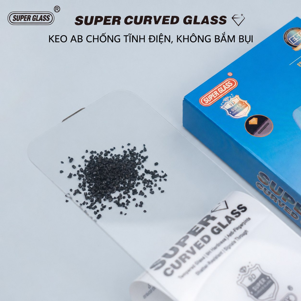 Kính Cường Lực iPhone KK Không Viền Đen Full Viền màn hình Hạn Chế Vân Tay Siêu Chịu Lực 9H – ảnh mô tả chi tiết 3