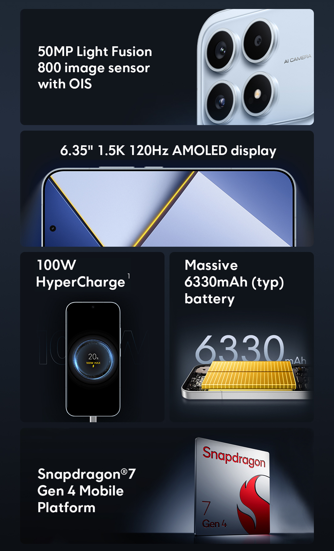 Điện thoại thông minh Xiaomi POCO X8s (8+256GB|12+512GB)|Pin 6330mAh ...