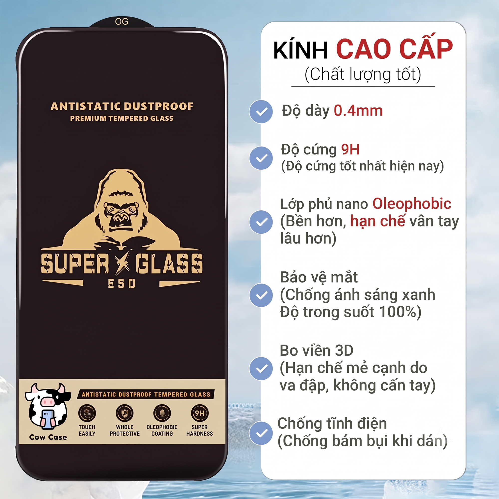 Cường lực Redmi Note 12 Pro, Note 12 turbo,12r, 12s, 12T 5G 4G Cowcase full màn | Miếng kính dán bảo vệ màn hình Xiaomi – ảnh mô tả chi tiết 1