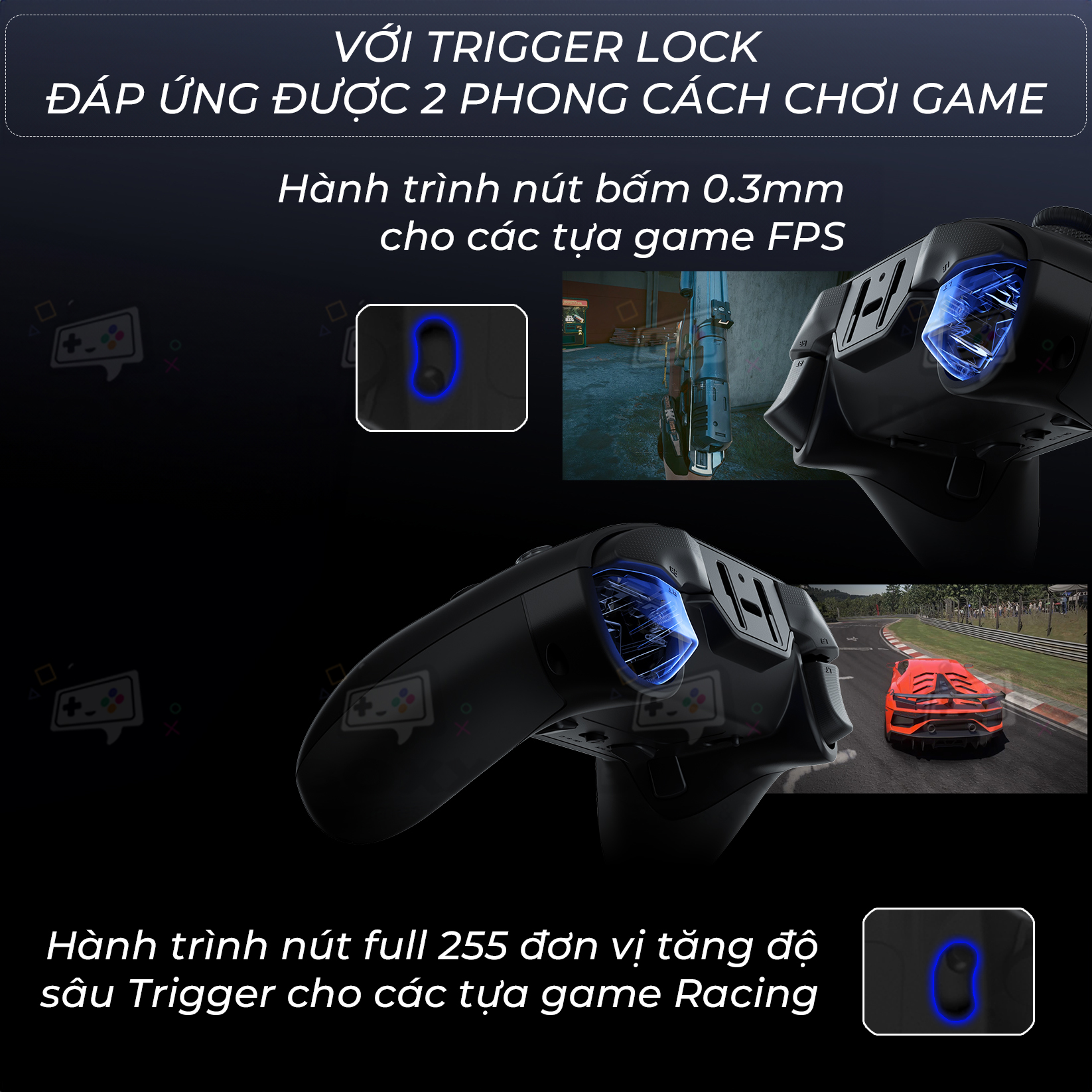 Tay cầm Flydigi Vader 4 Pro hỗ trợ Macro, Phím Cơ, Polling Rate 1000Hz ...